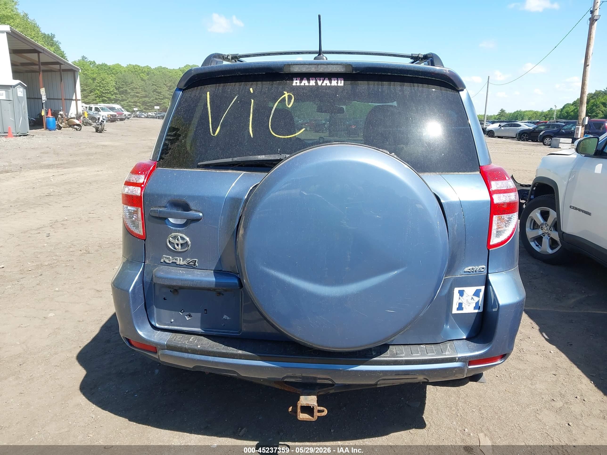 2012 Toyota Rav4 Base V6 Blue vin: 2T3BK4DV2CW073595