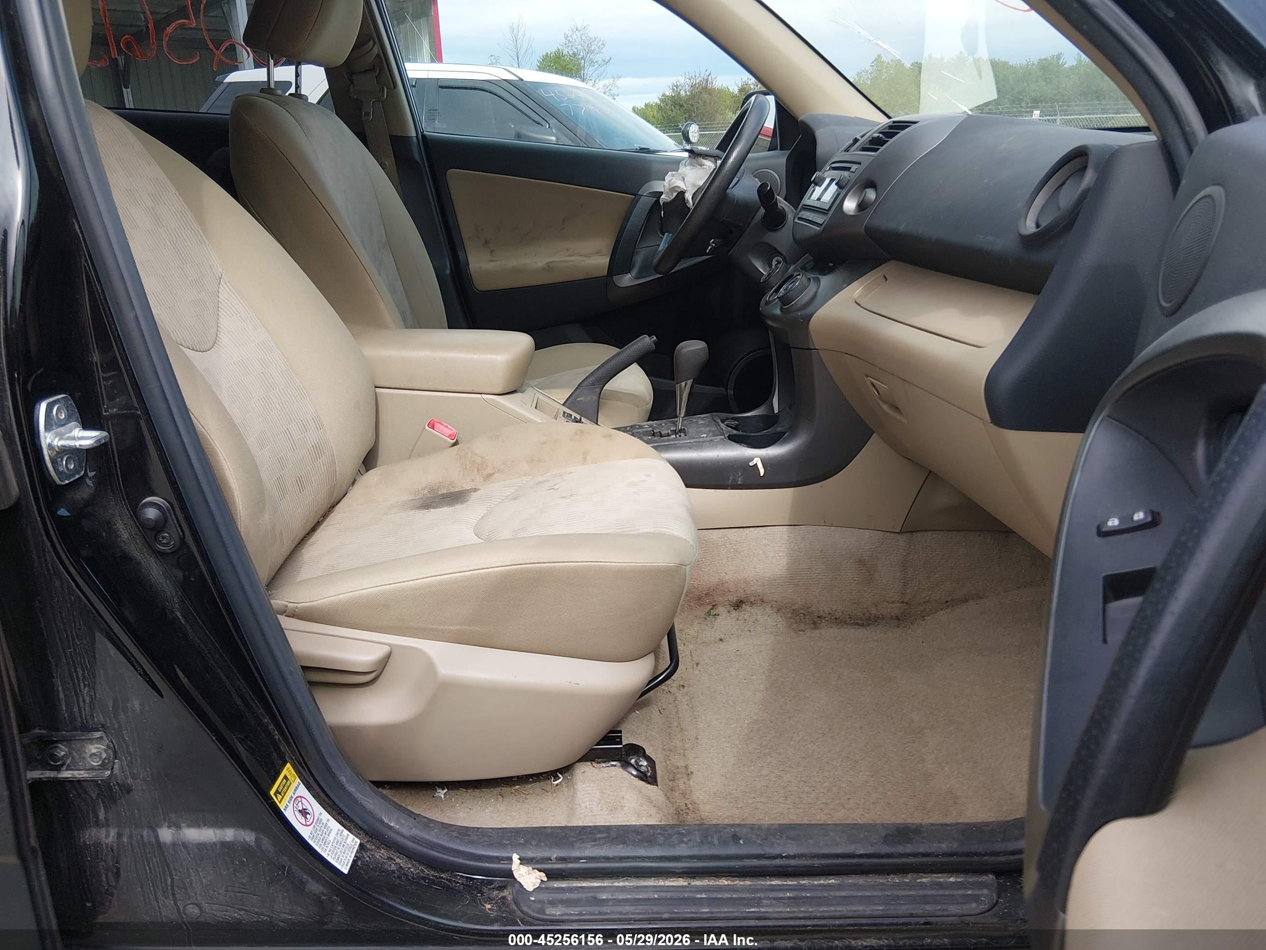 2012 Toyota Rav4 Base V6 Black vin: 2T3BK4DV2CW079347