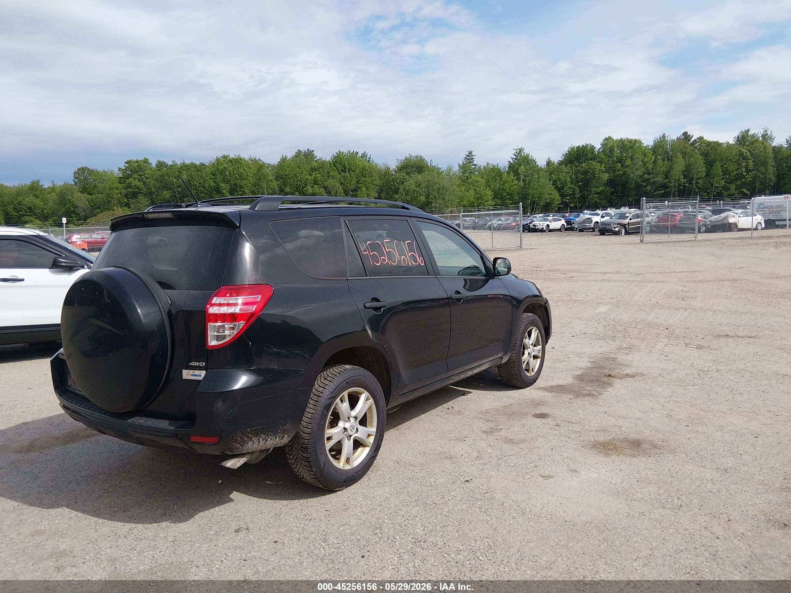 2012 Toyota Rav4 Base V6 Black vin: 2T3BK4DV2CW079347
