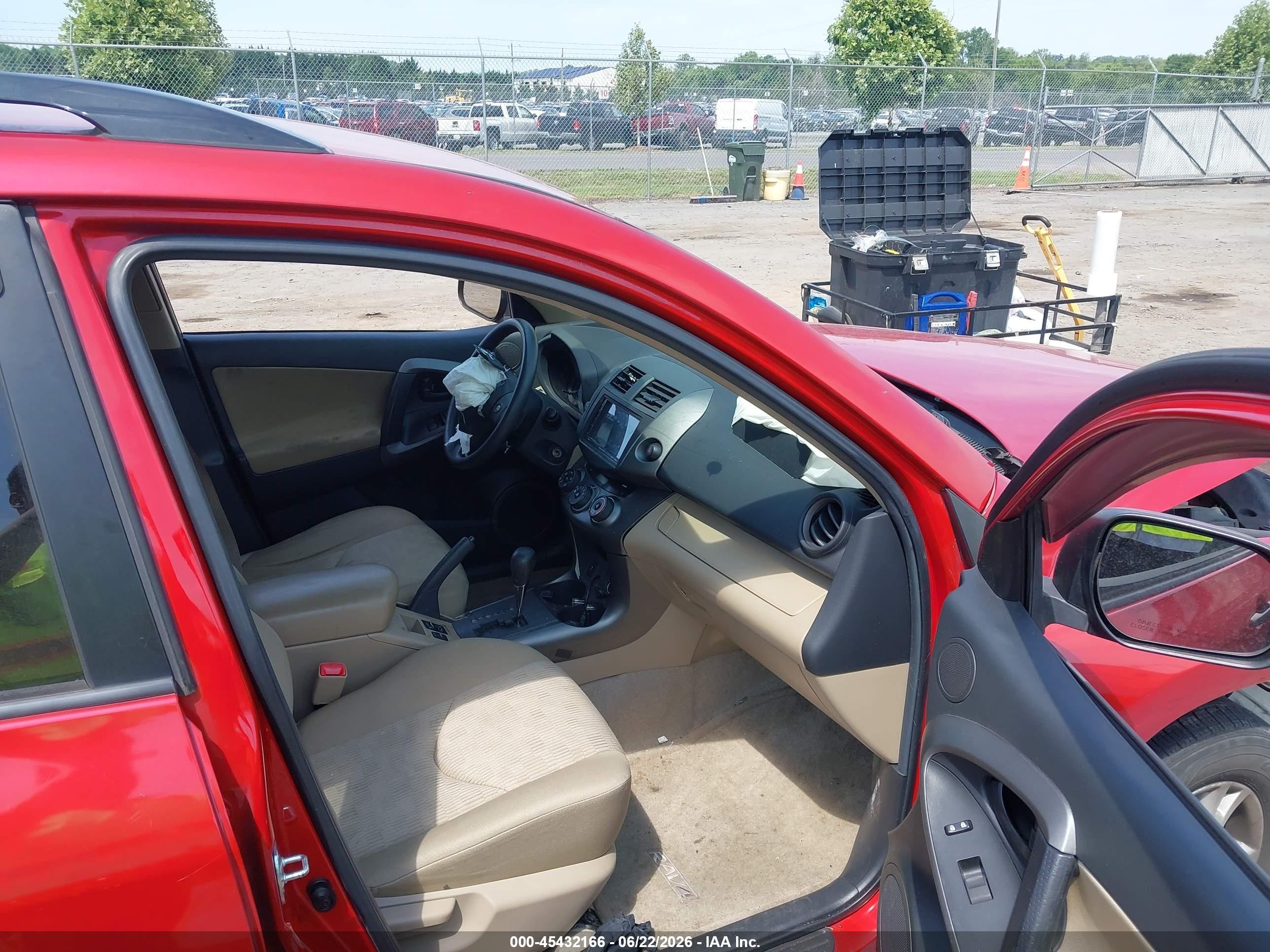 2010 Toyota Rav4 Base V6 Red vin: 2T3BK4DV3AW033104