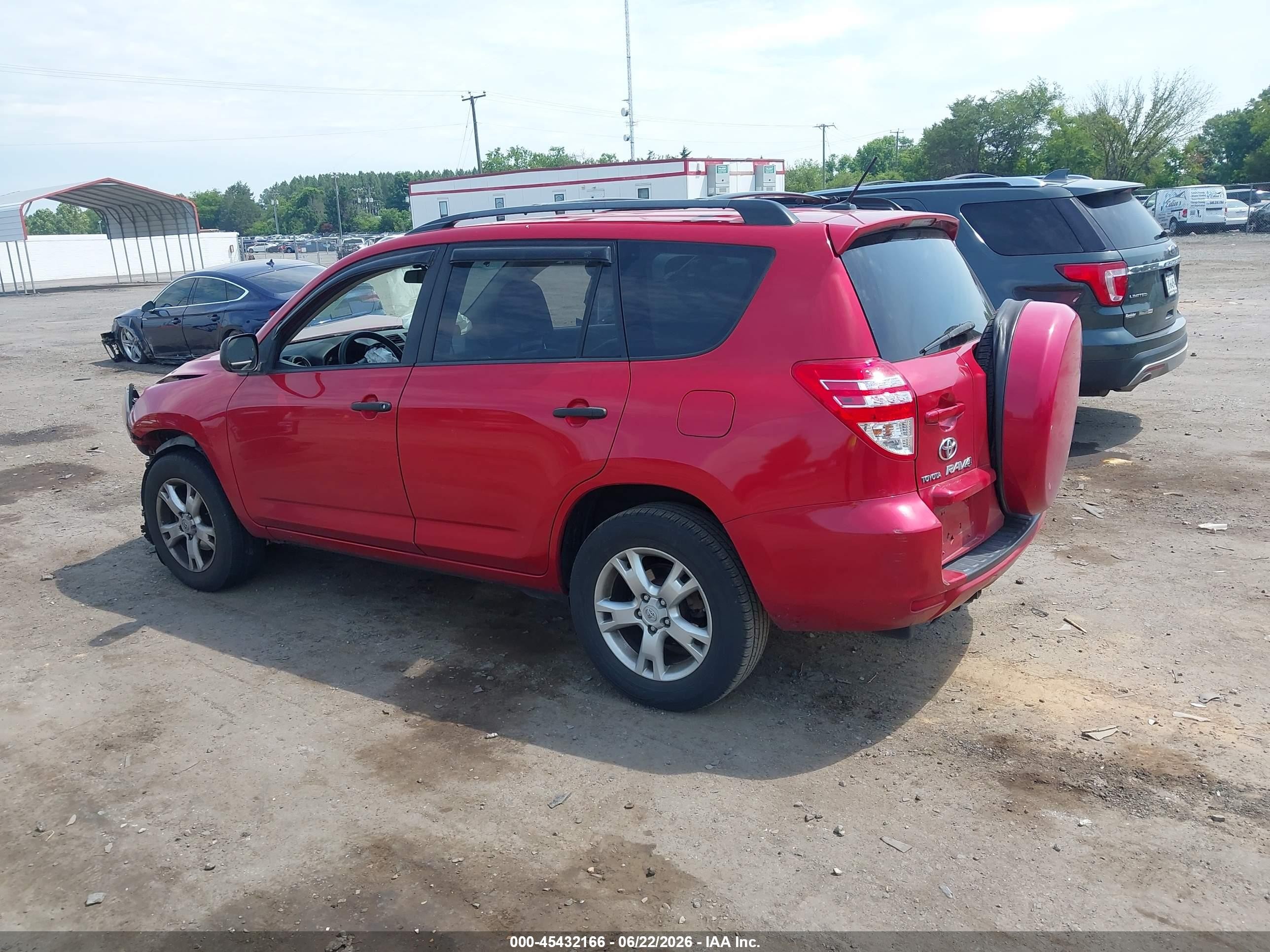 2010 Toyota Rav4 Base V6 Red vin: 2T3BK4DV3AW033104
