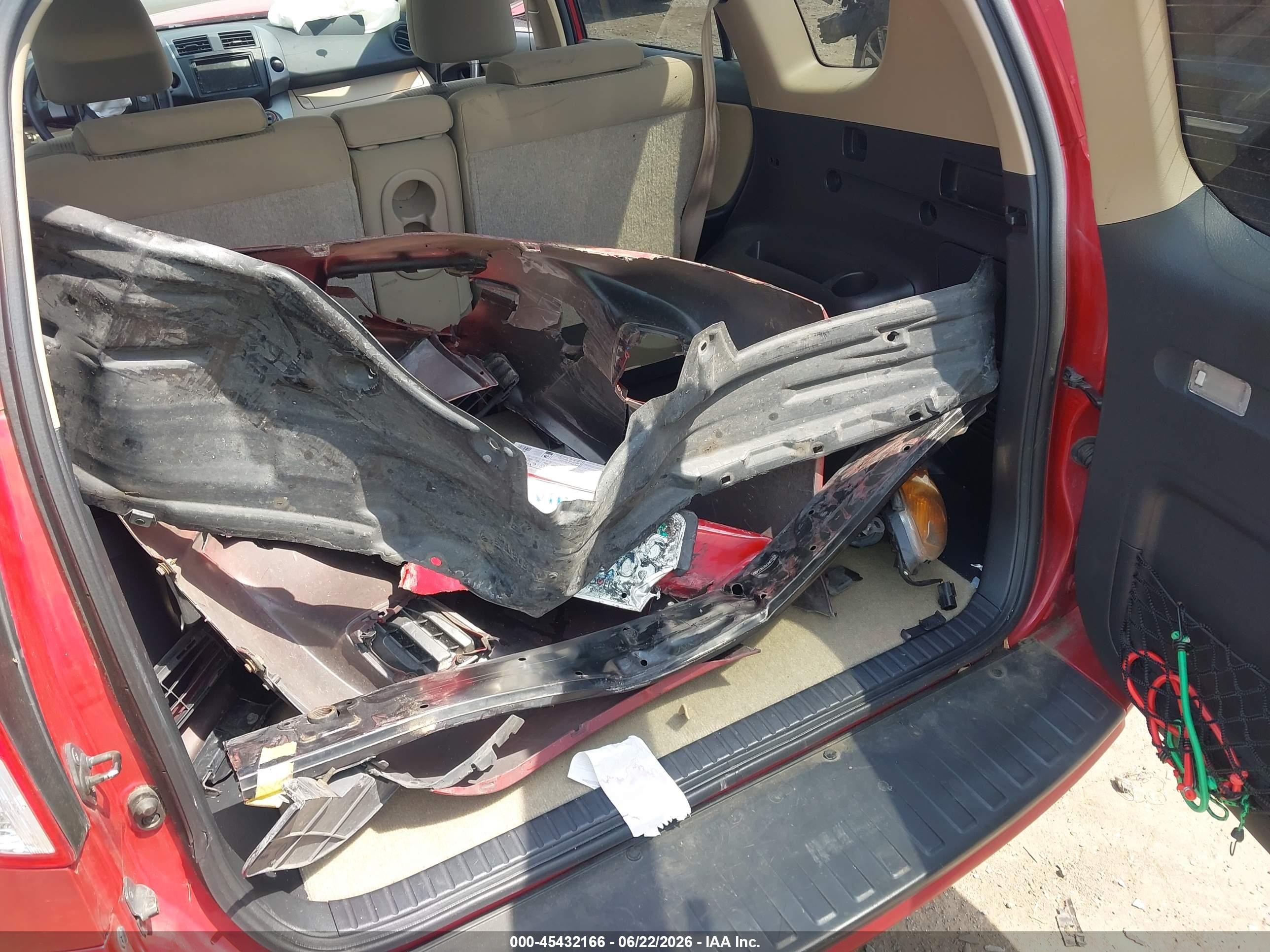 2010 Toyota Rav4 Base V6 Red vin: 2T3BK4DV3AW033104