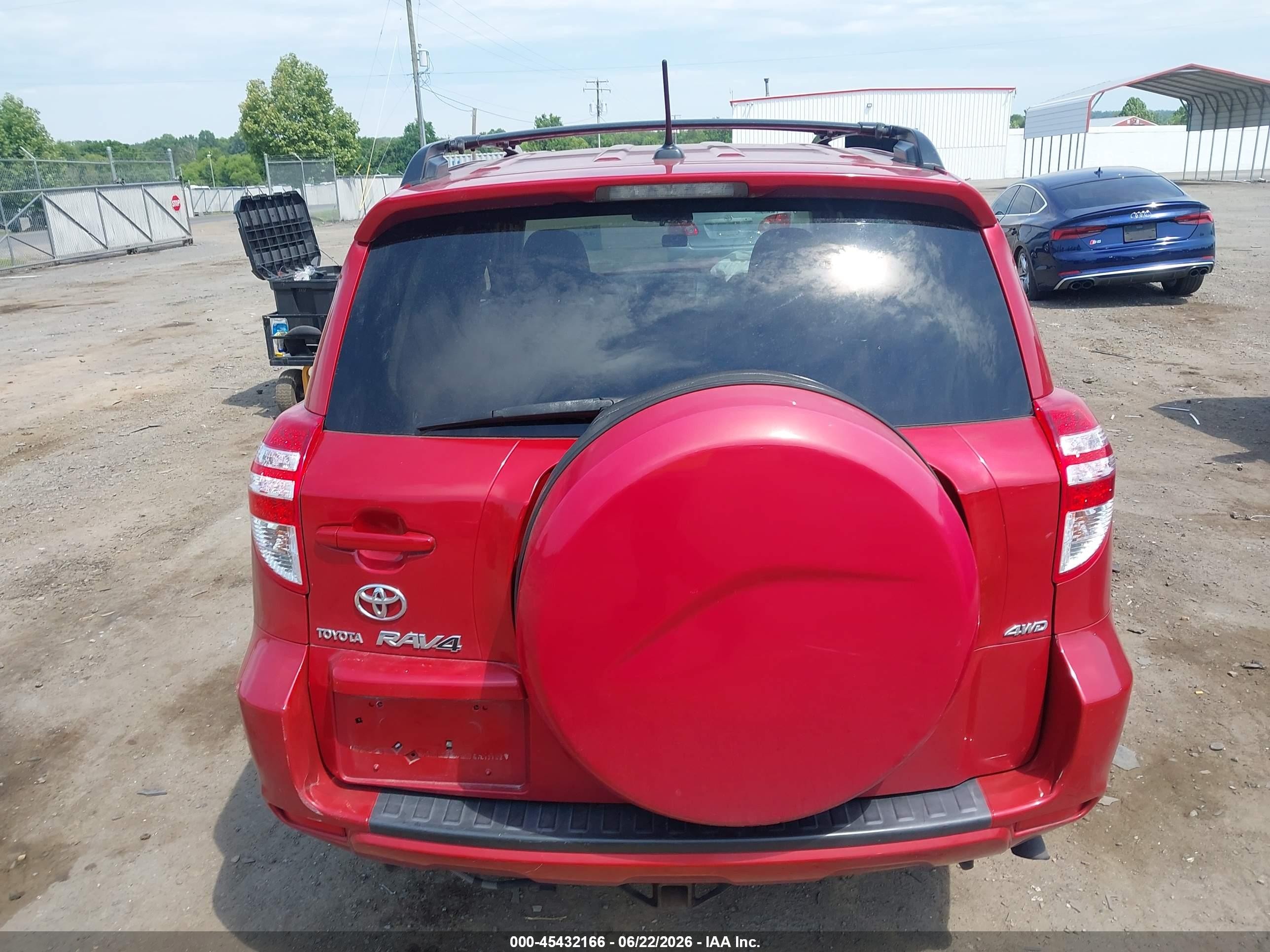 2010 Toyota Rav4 Base V6 Red vin: 2T3BK4DV3AW033104