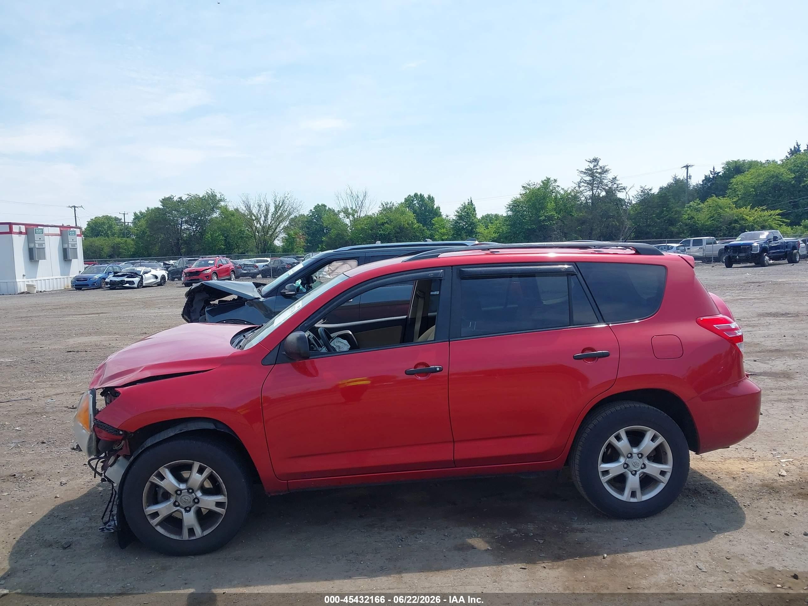 2010 Toyota Rav4 Base V6 Red vin: 2T3BK4DV3AW033104