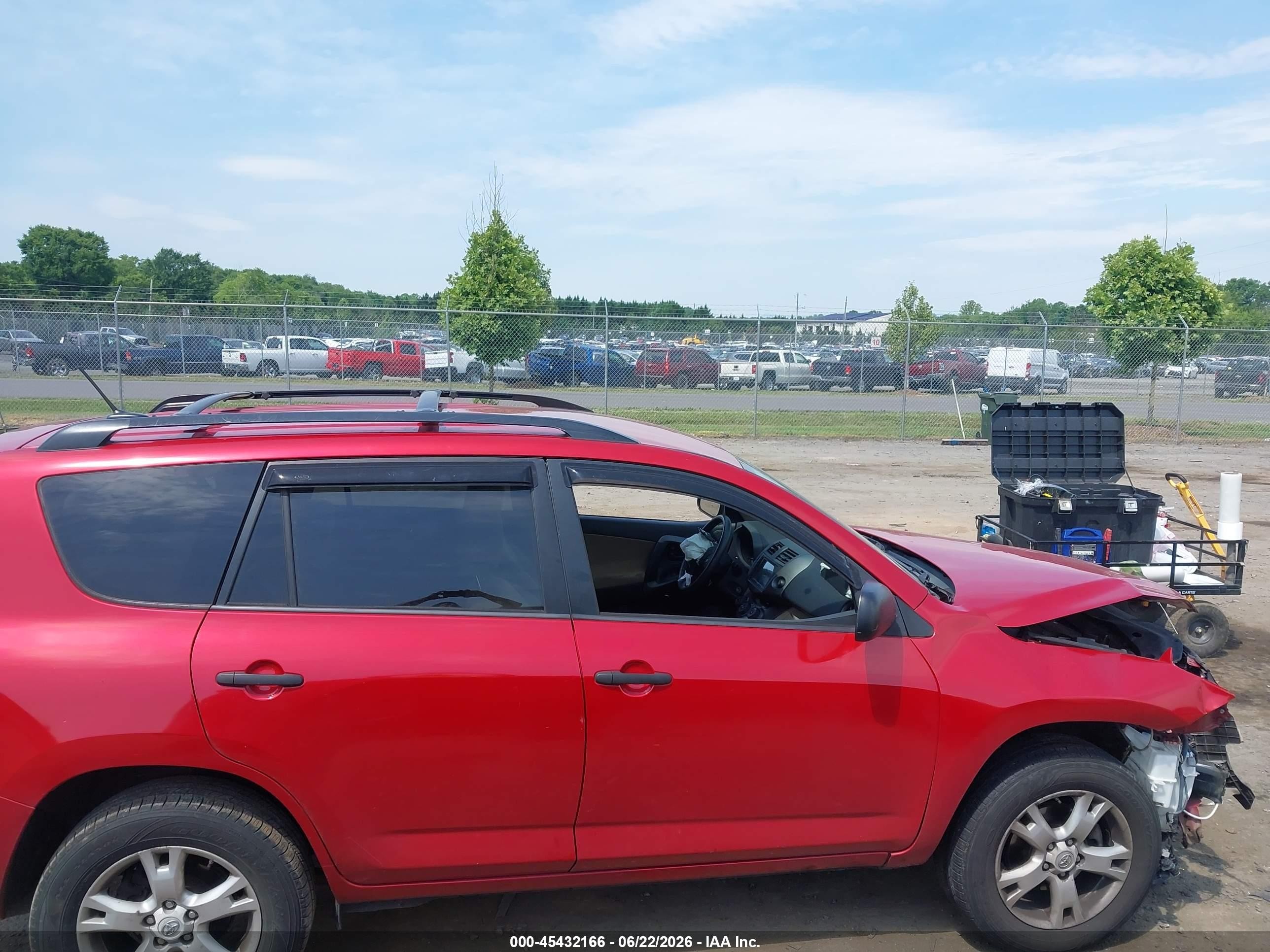 2010 Toyota Rav4 Base V6 Red vin: 2T3BK4DV3AW033104