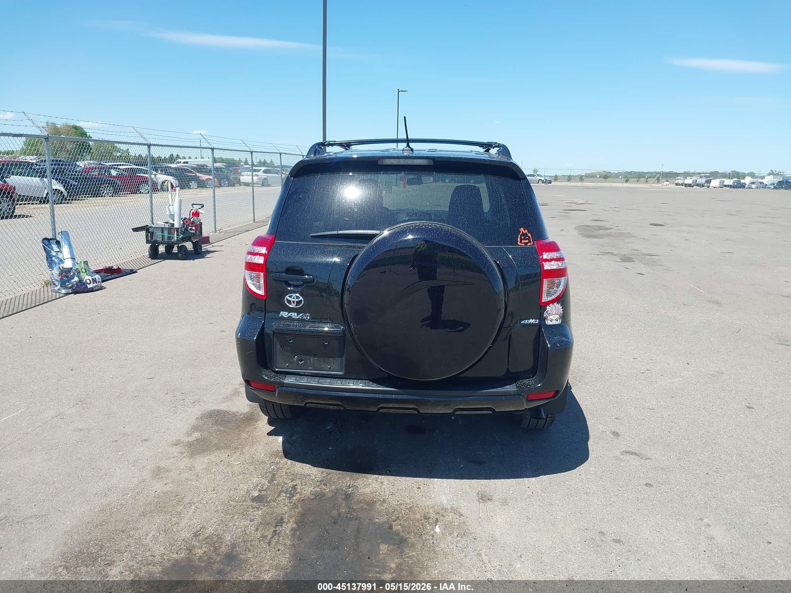 2012 Toyota Rav4 Base V6 Black vin: 2T3BK4DV3CW072360