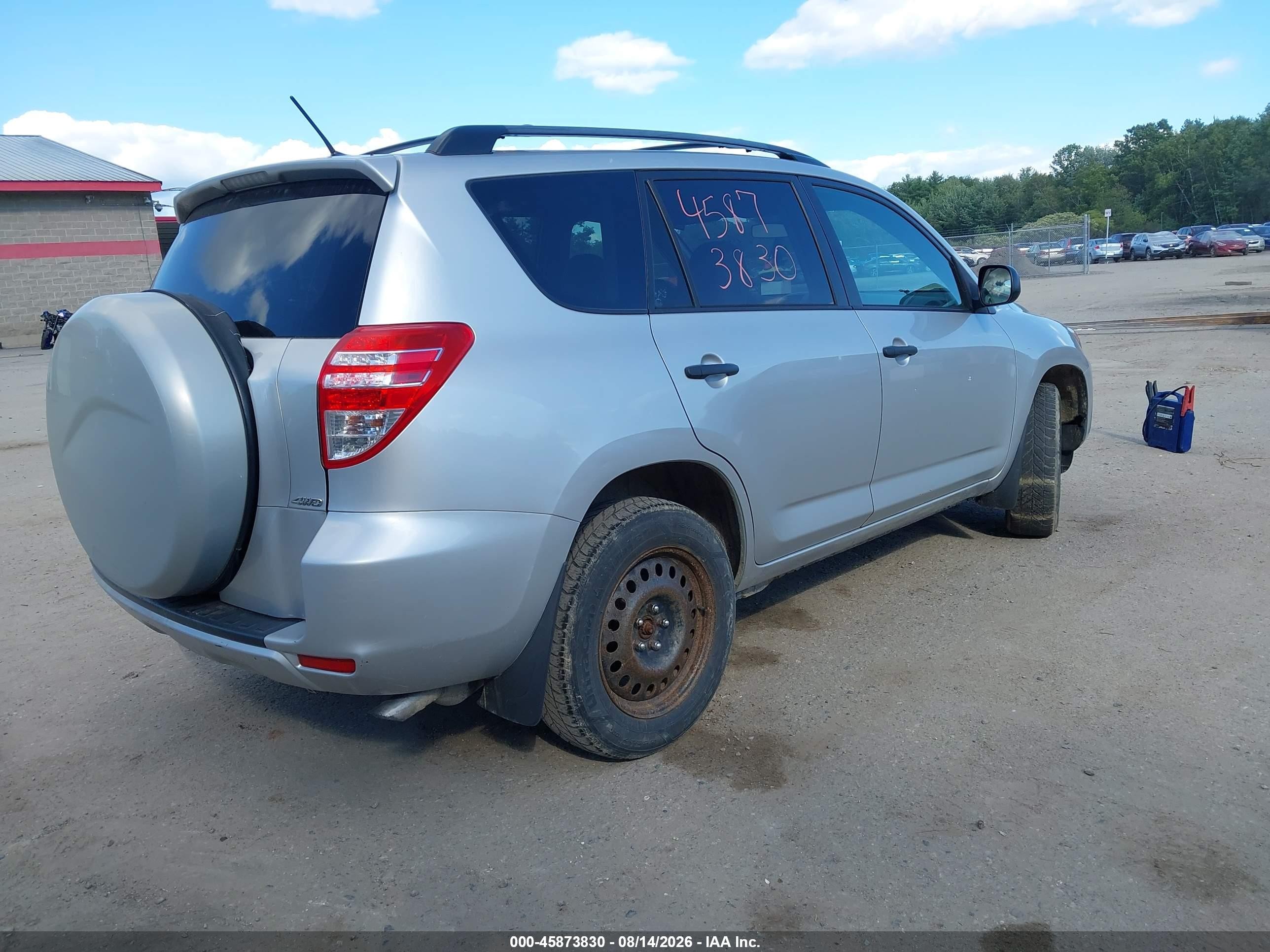 2010 Toyota Rav4 Base V6 Silver vin: 2T3BK4DV4AW020104