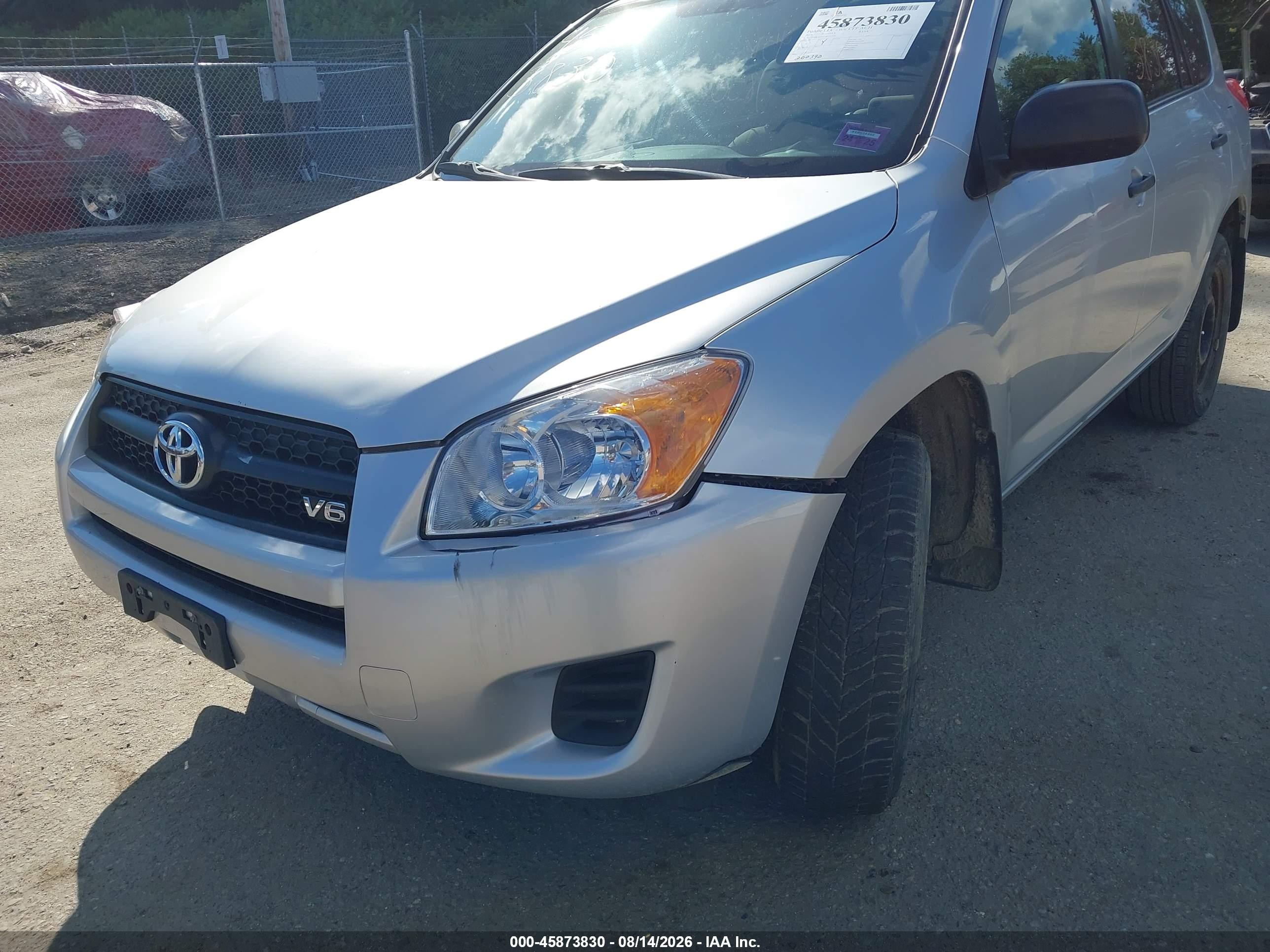 2010 Toyota Rav4 Base V6 Silver vin: 2T3BK4DV4AW020104
