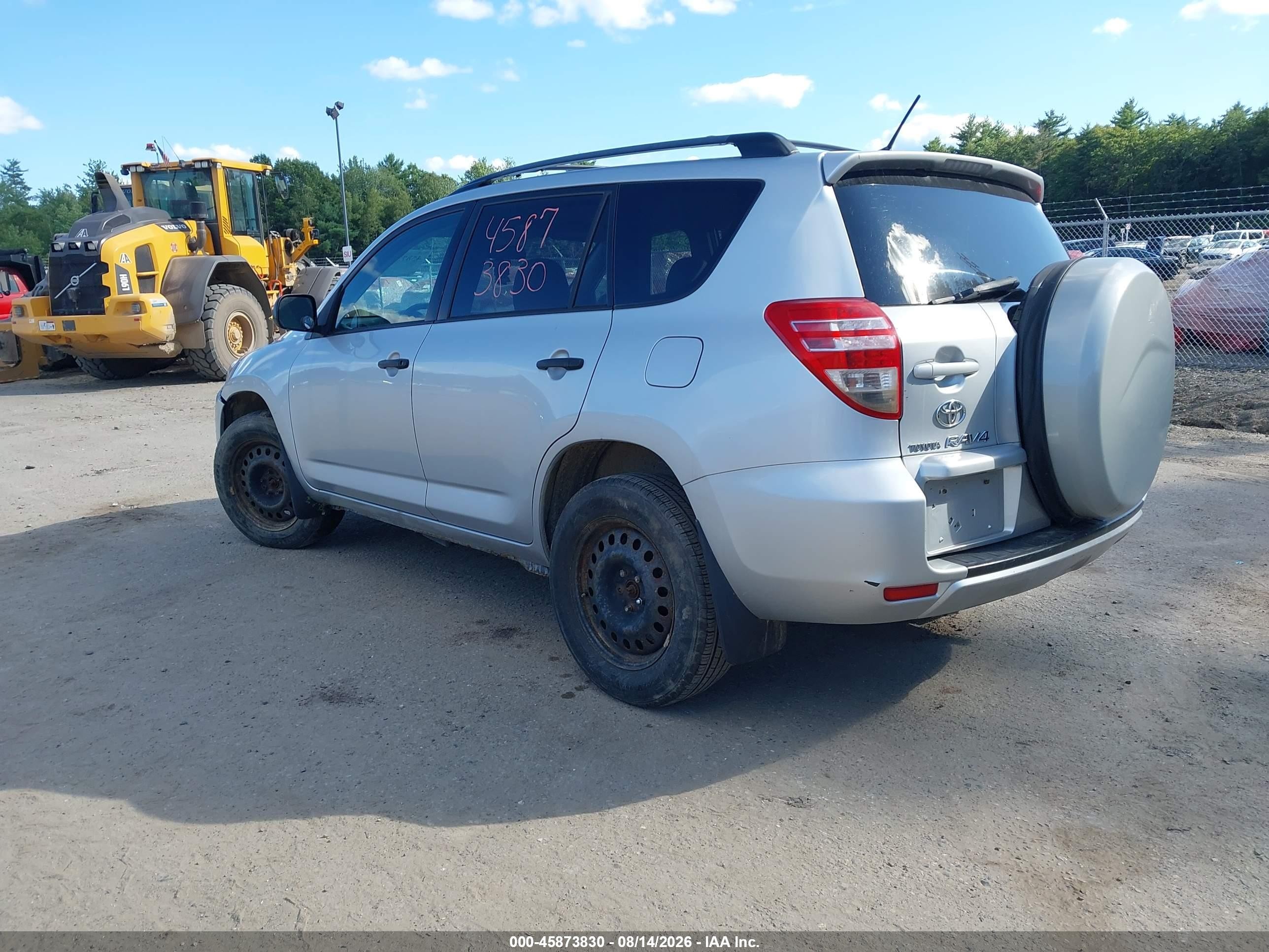 2010 Toyota Rav4 Base V6 Silver vin: 2T3BK4DV4AW020104