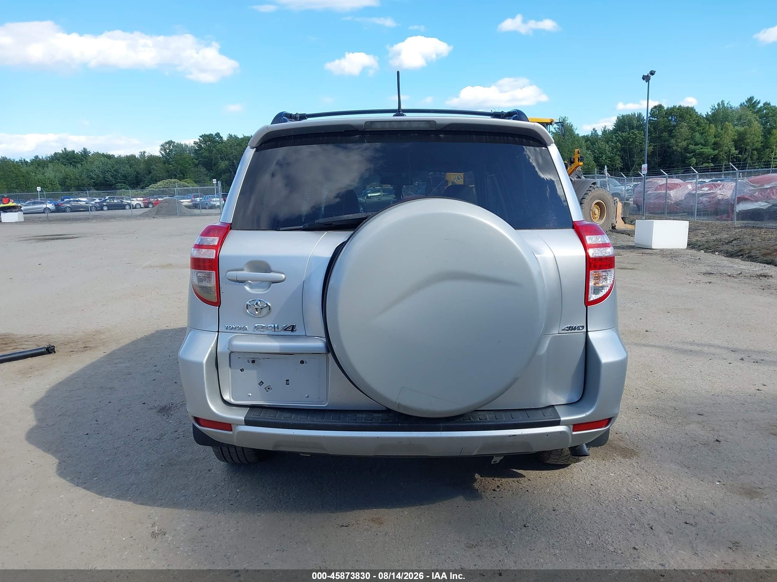 2010 Toyota Rav4 Base V6 Silver vin: 2T3BK4DV4AW020104