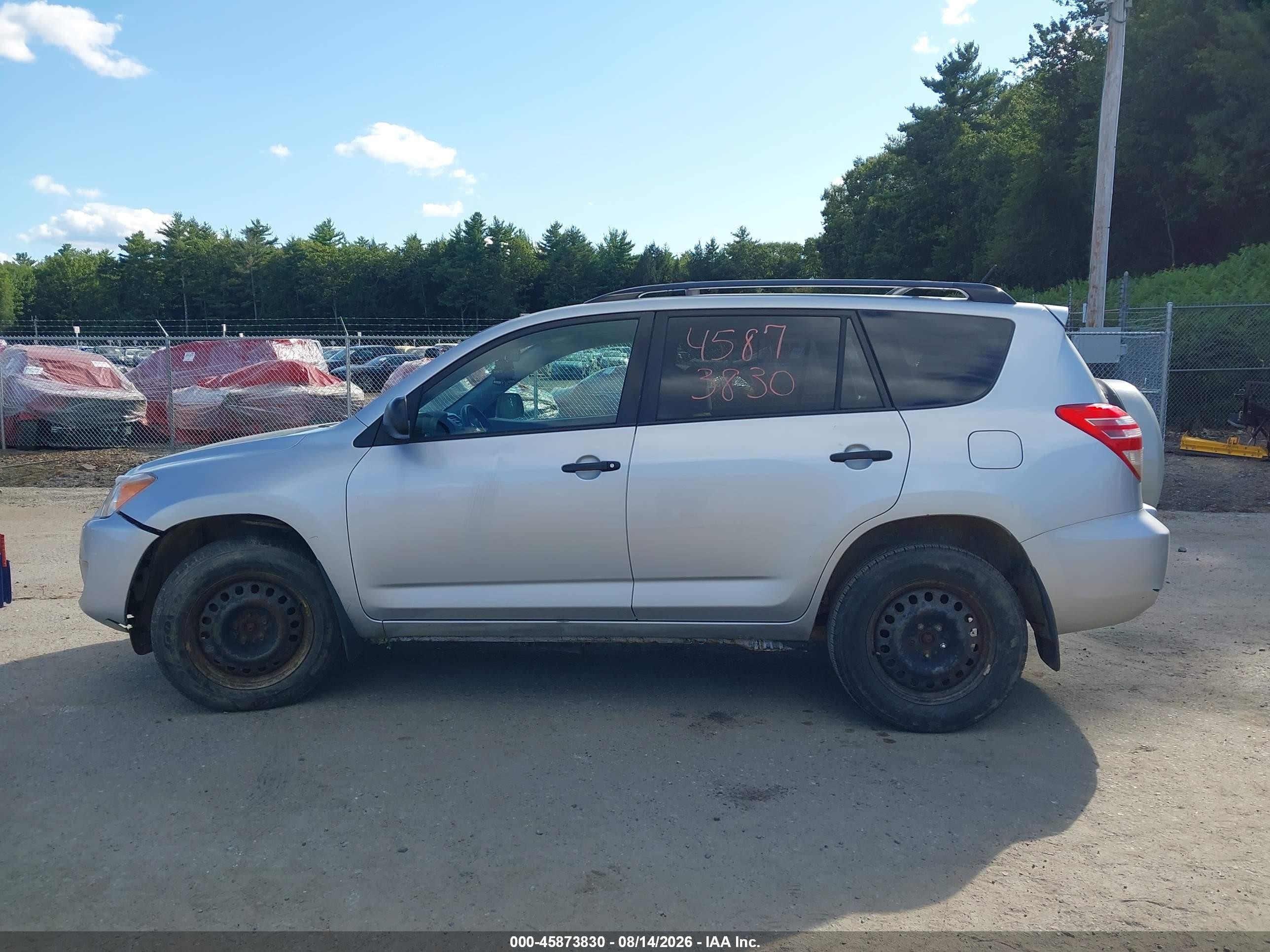 2010 Toyota Rav4 Base V6 Silver vin: 2T3BK4DV4AW020104