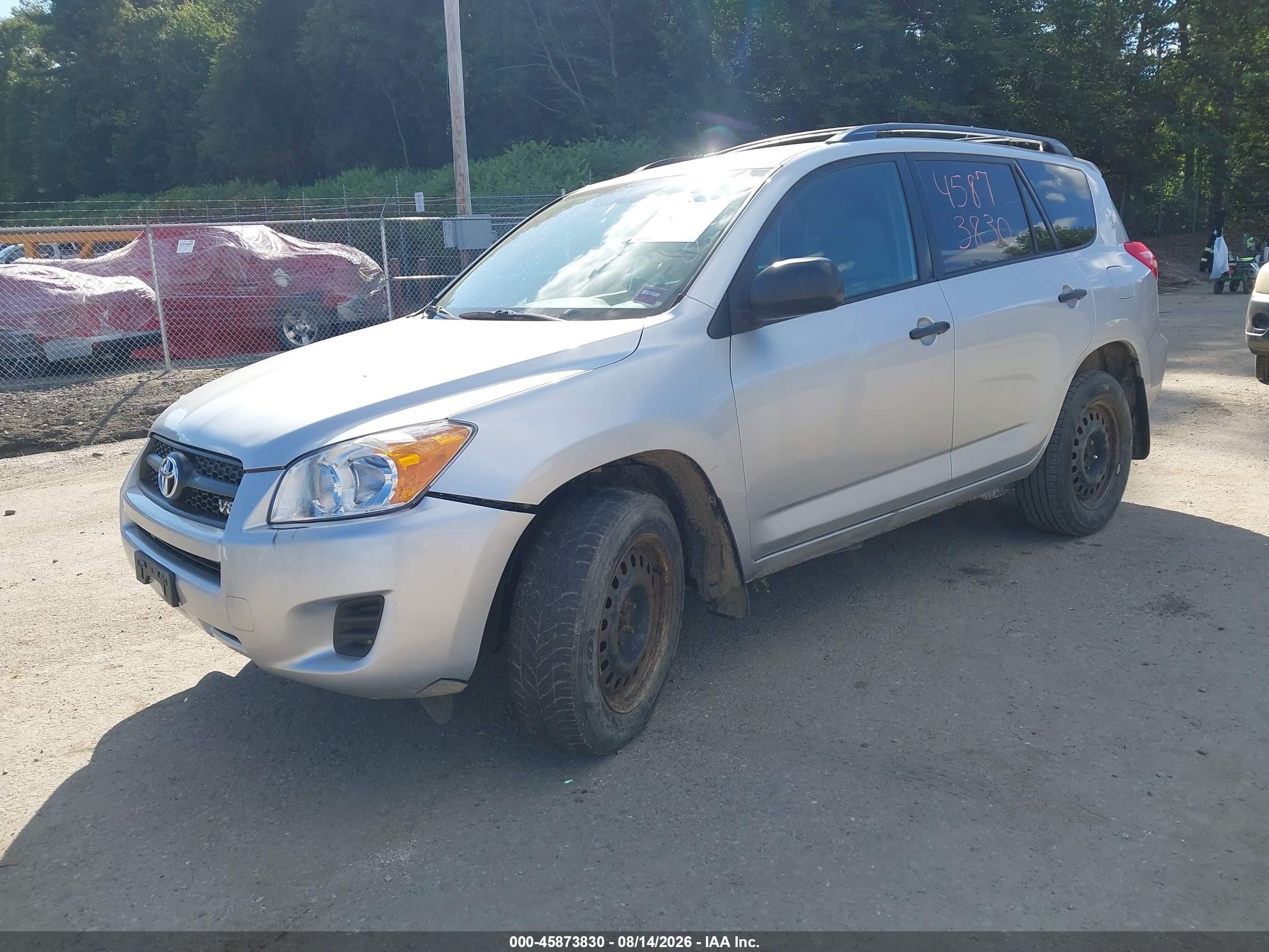 2010 Toyota Rav4 Base V6 Silver vin: 2T3BK4DV4AW020104