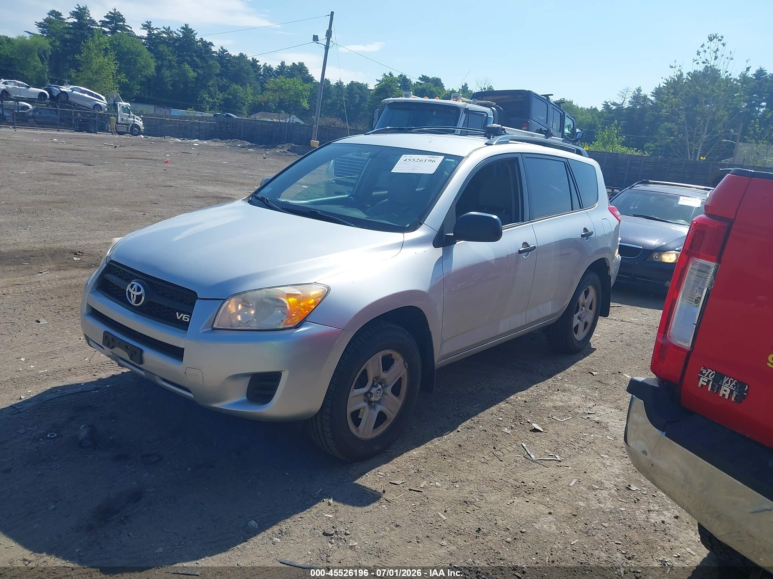 2011 Toyota Rav4 Base V6 Silver vin: 2T3BK4DV4BW056666