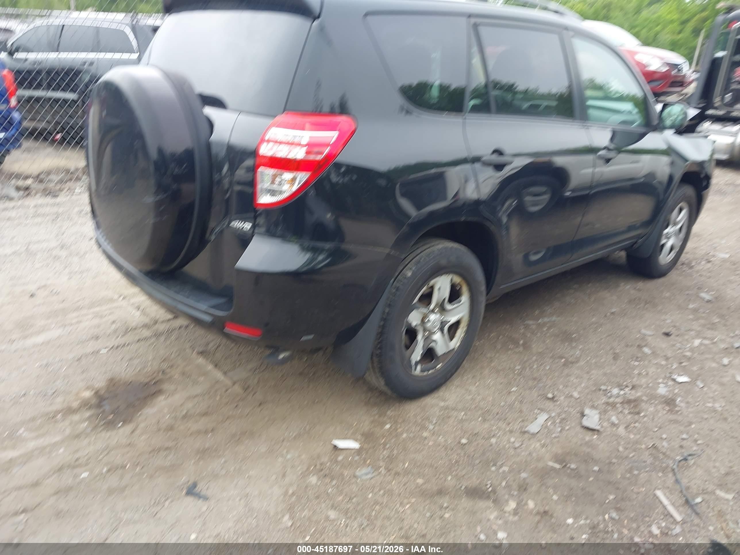 2012 Toyota Rav4 Base V6 Black vin: 2T3BK4DV4CW065711