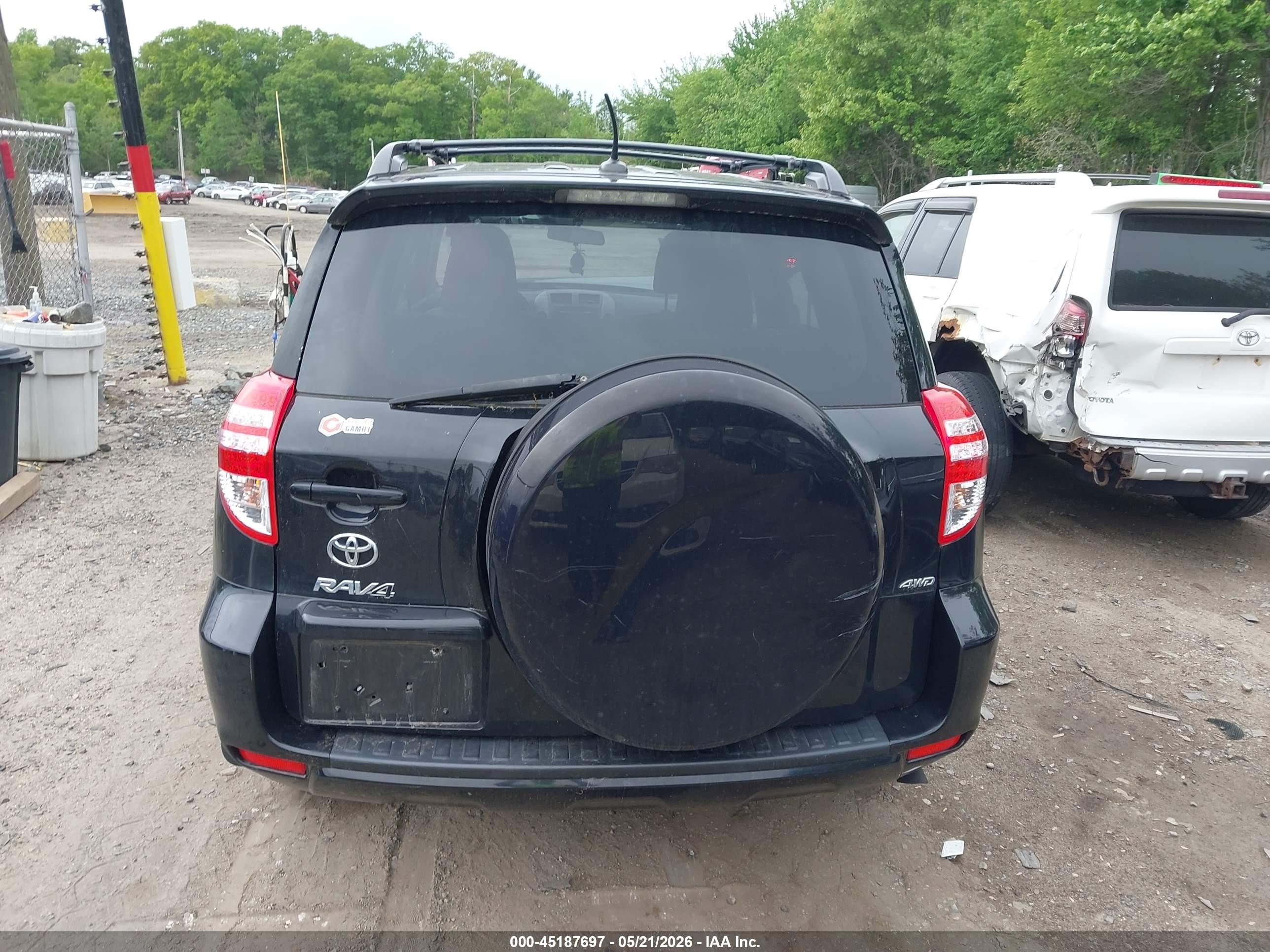 2012 Toyota Rav4 Base V6 Black vin: 2T3BK4DV4CW065711