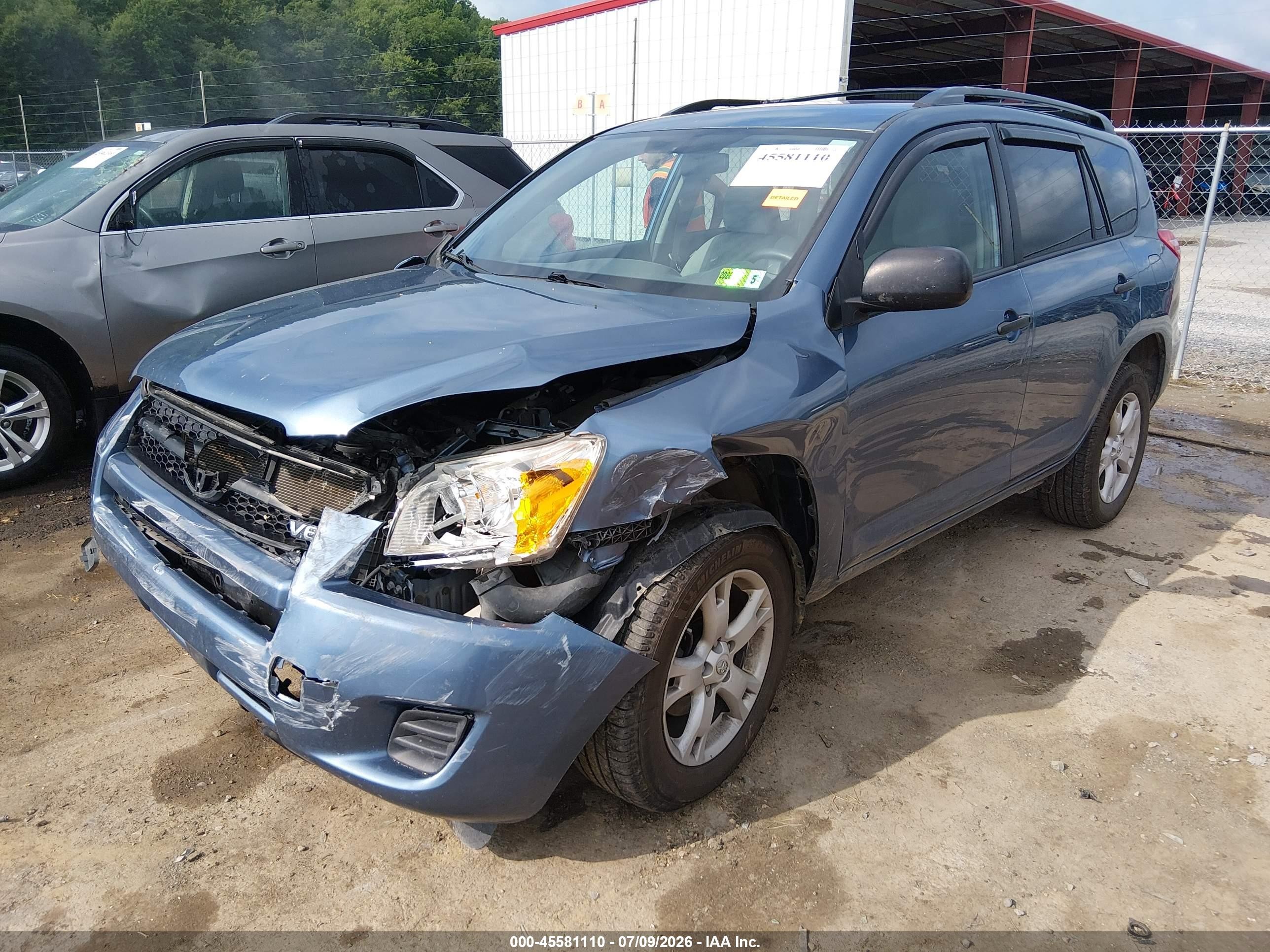 2012 Toyota Rav4 Base V6 Blue vin: 2T3BK4DV5CW088219