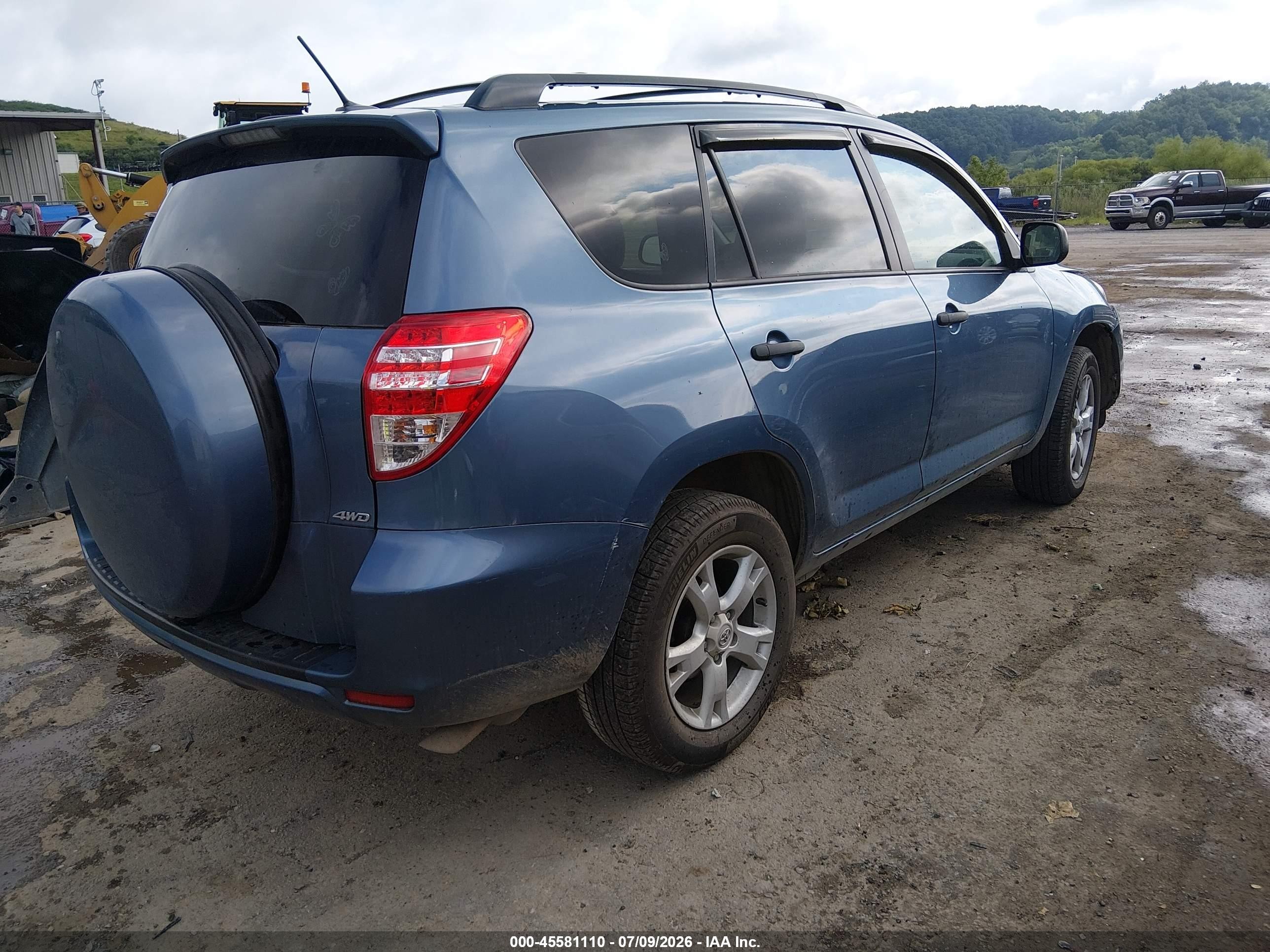2012 Toyota Rav4 Base V6 Blue vin: 2T3BK4DV5CW088219