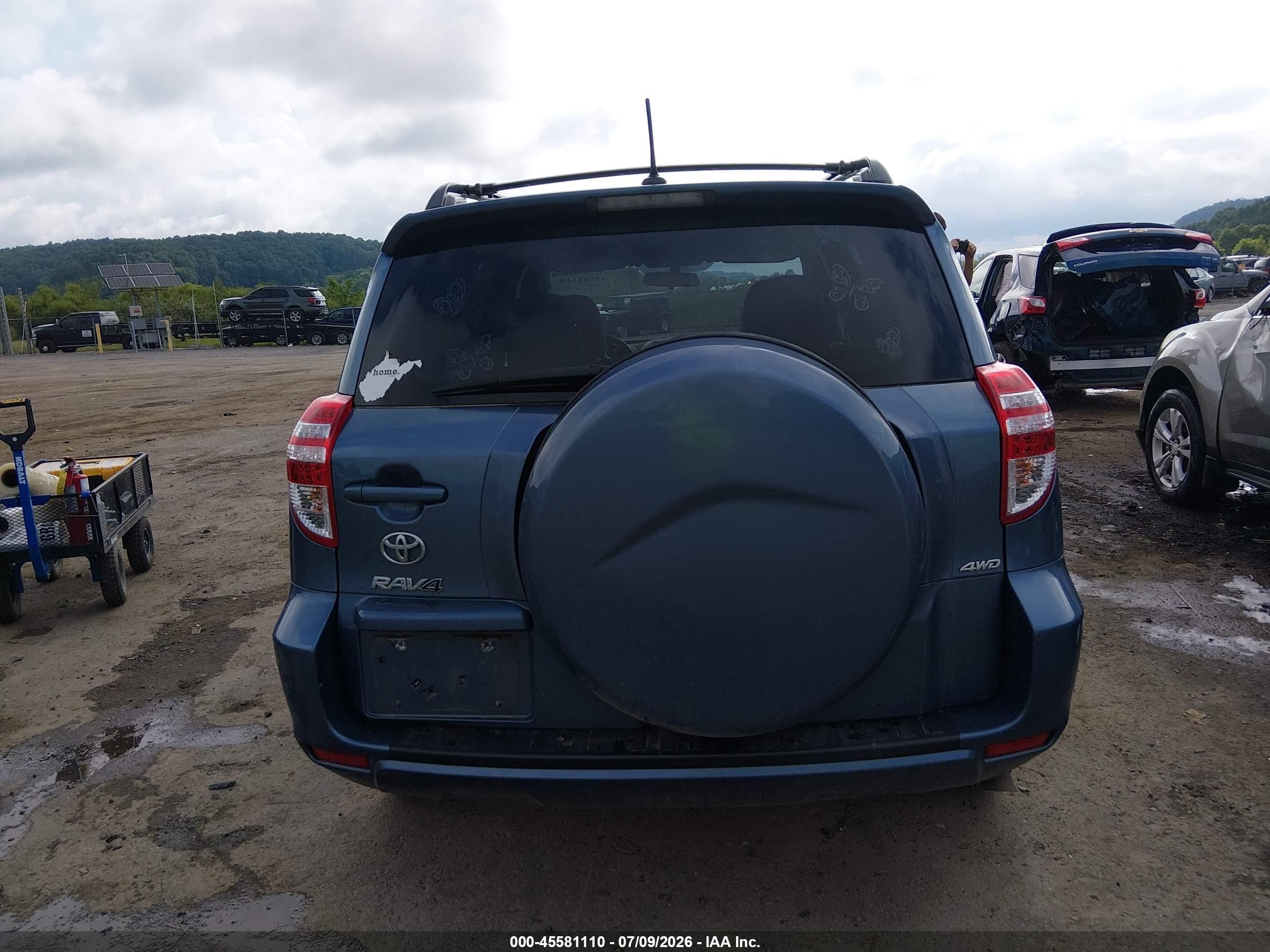 2012 Toyota Rav4 Base V6 Blue vin: 2T3BK4DV5CW088219