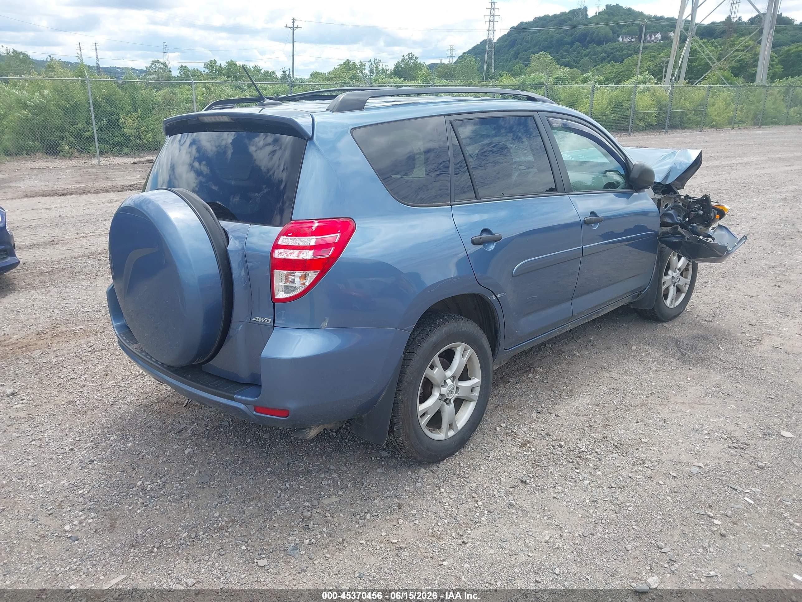 2011 Toyota Rav4 Base V6 Blue vin: 2T3BK4DV7BW044429