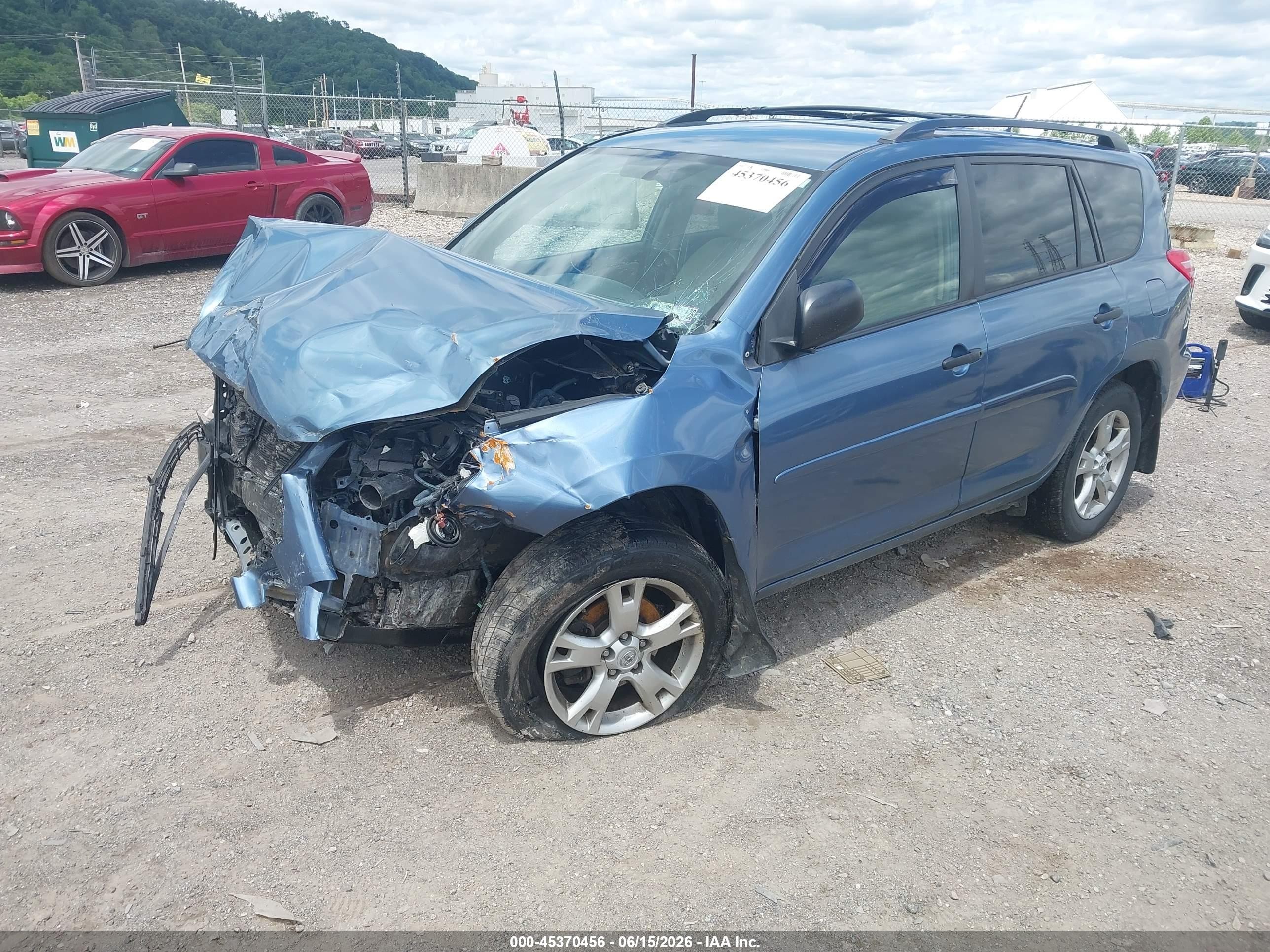 2011 Toyota Rav4 Base V6 Blue vin: 2T3BK4DV7BW044429