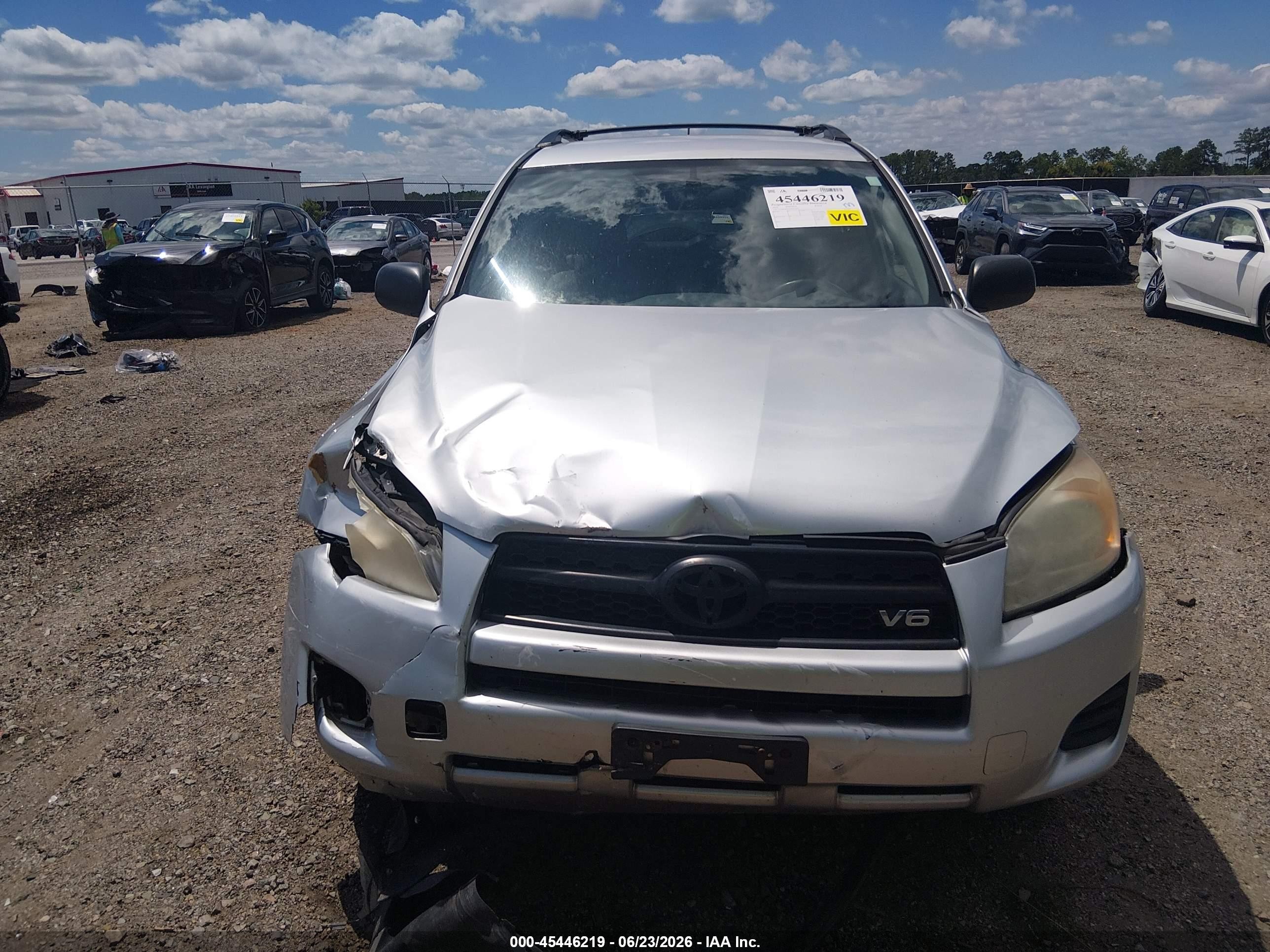 2010 Toyota Rav4 Base V6 Silver vin: 2T3BK4DV8AW017562