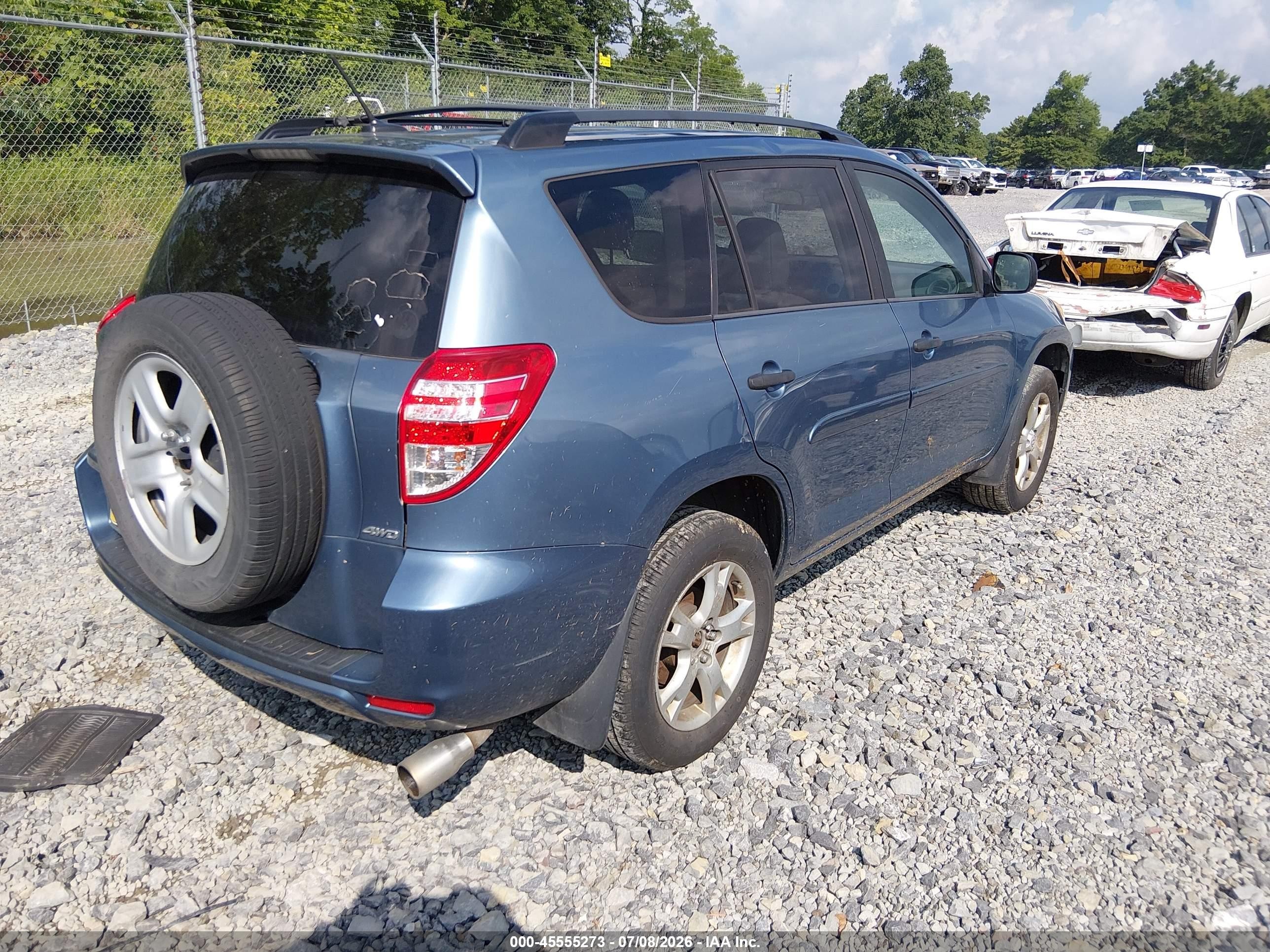 2011 Toyota Rav4 Base V6 Blue vin: 2T3BK4DV8BW057299
