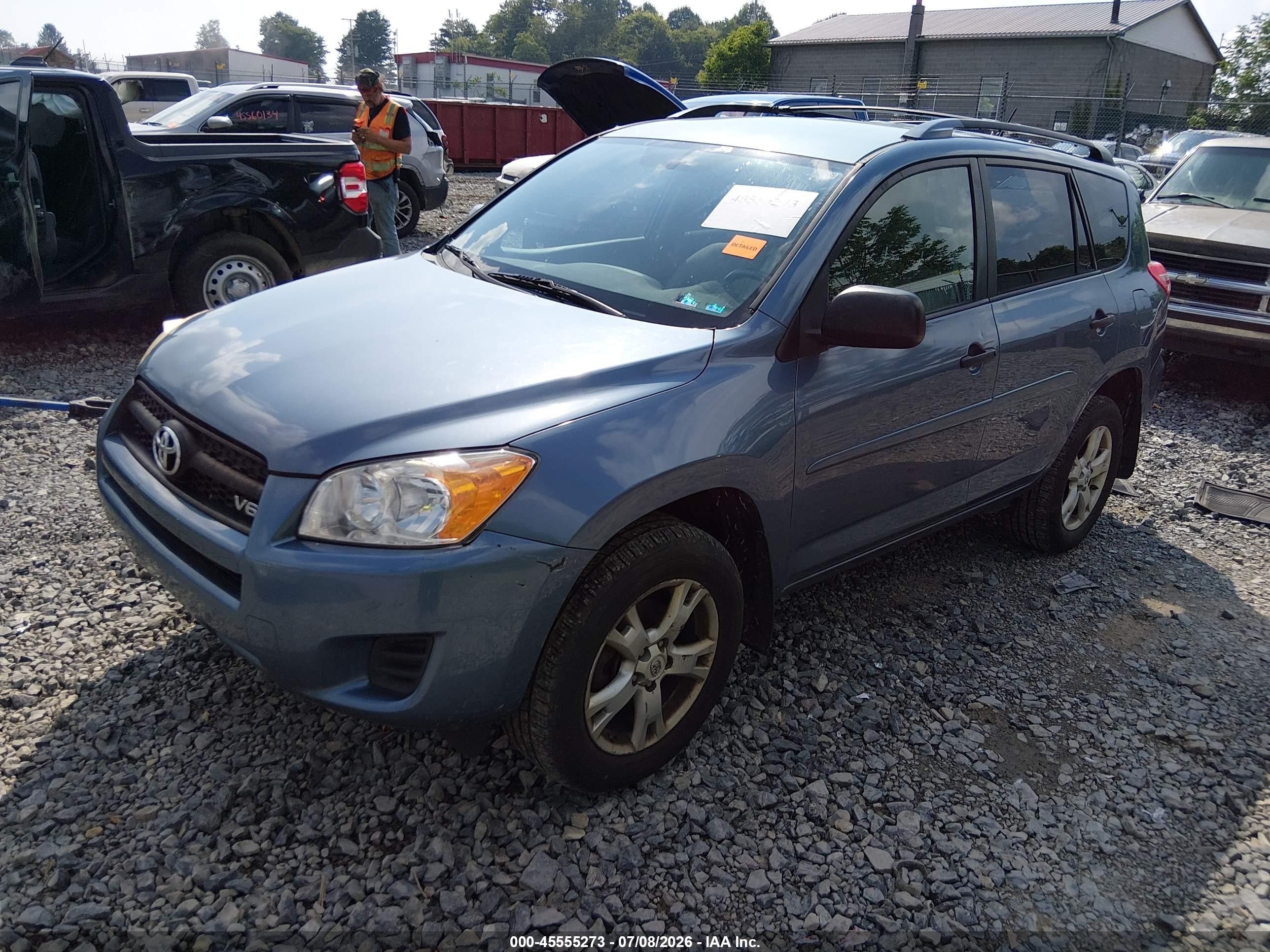 2011 Toyota Rav4 Base V6 Blue vin: 2T3BK4DV8BW057299