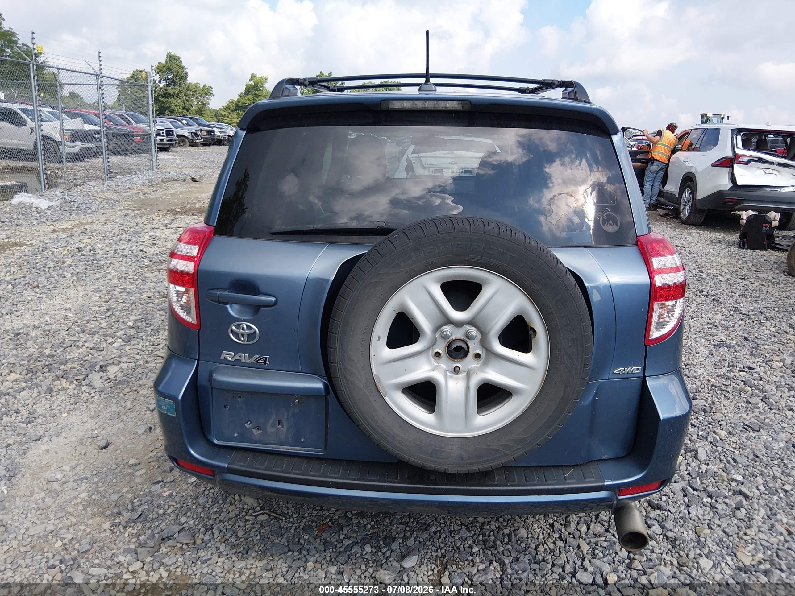 2011 Toyota Rav4 Base V6 Blue vin: 2T3BK4DV8BW057299