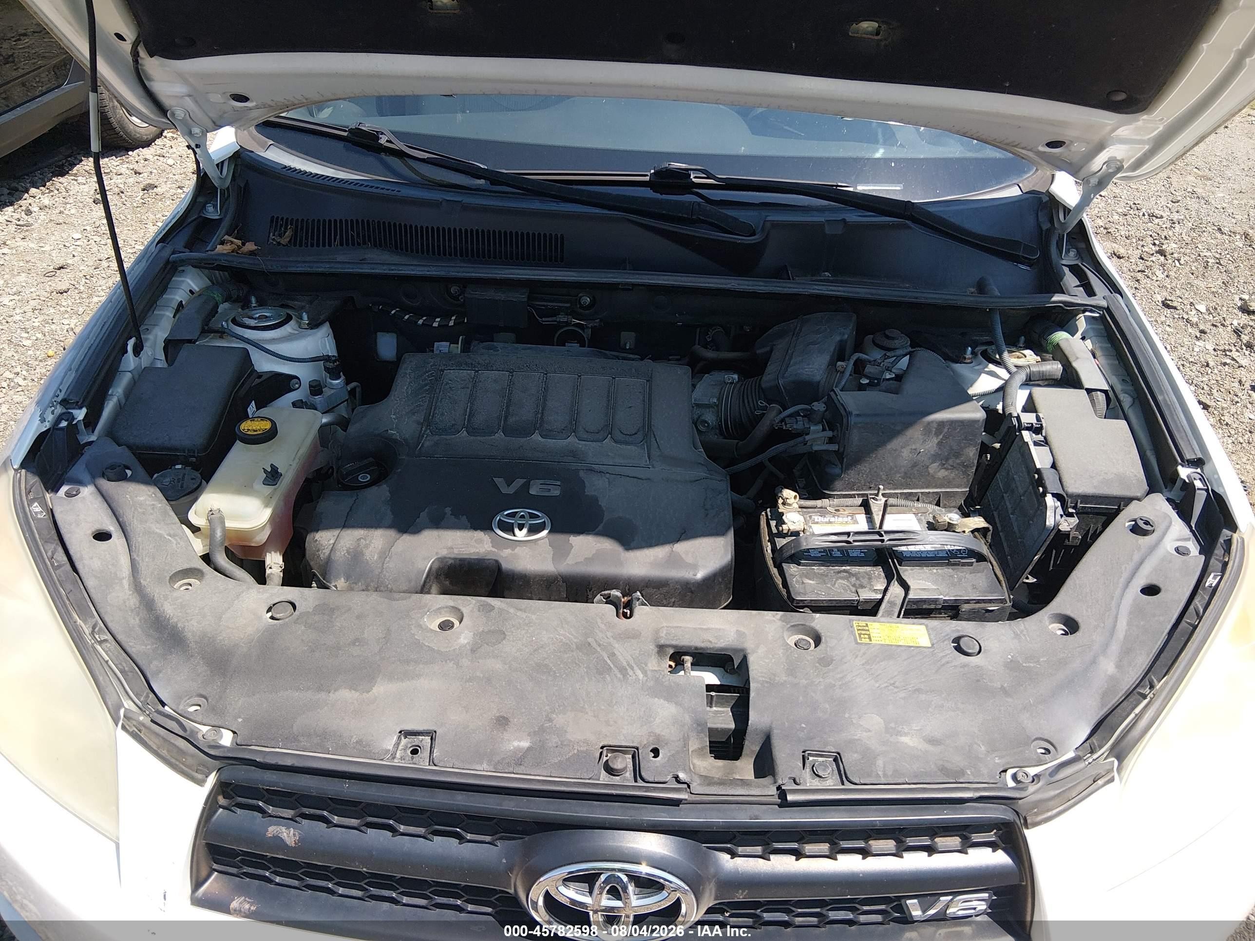 2010 Toyota Rav4 Base V6 White vin: 2T3BK4DV9AW028358
