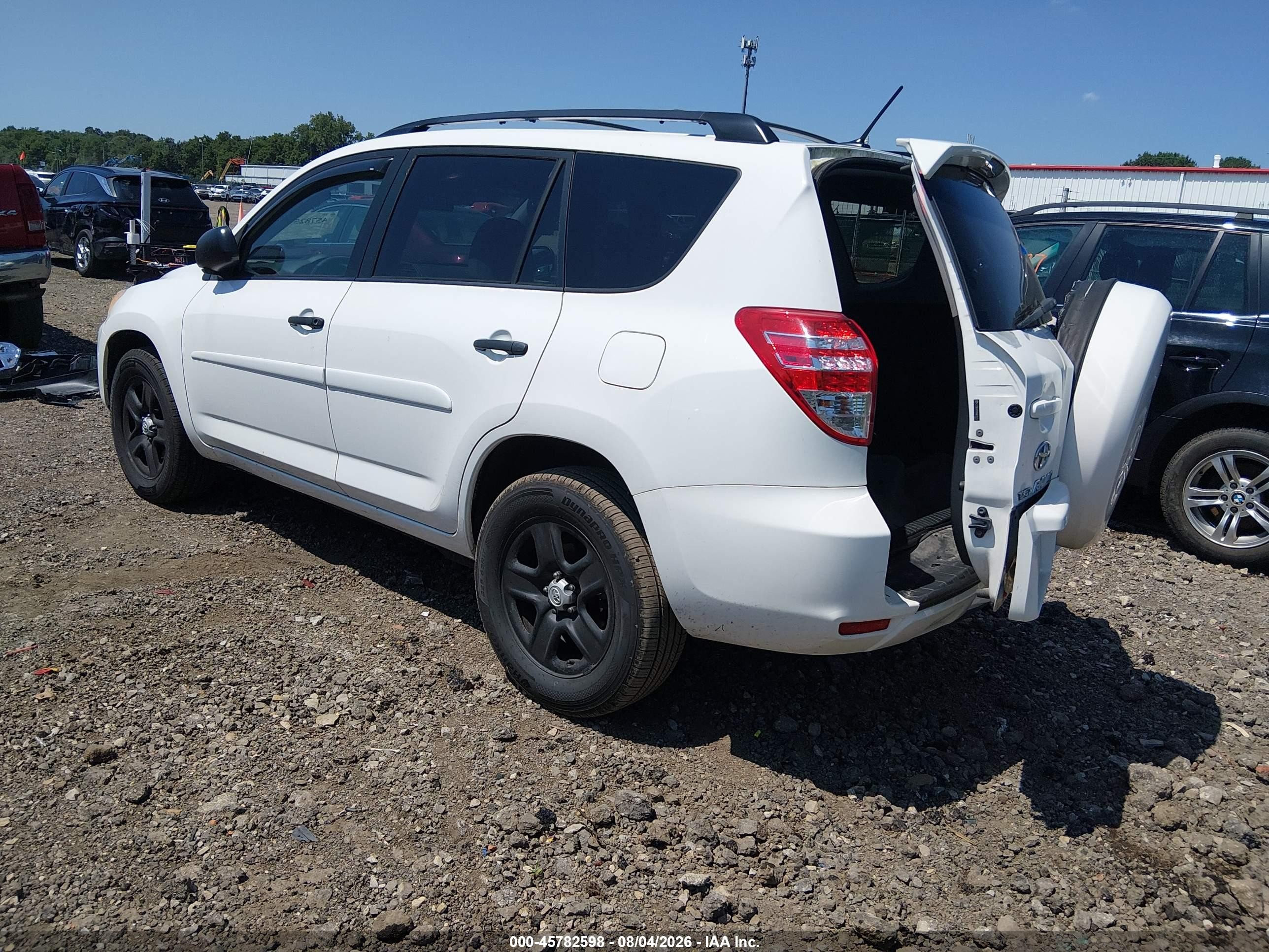 2010 Toyota Rav4 Base V6 White vin: 2T3BK4DV9AW028358