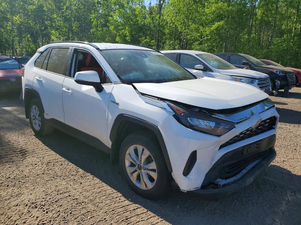 2019 Toyota Rav4 Le White vin: 2T3BWRFV7KW003782