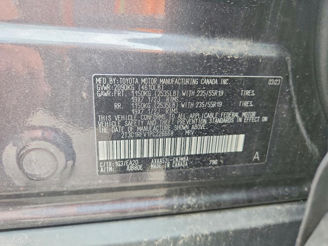 2023 Toyota Rav4 Xle Premium Gray vin: 2T3C1RFV1PC226668