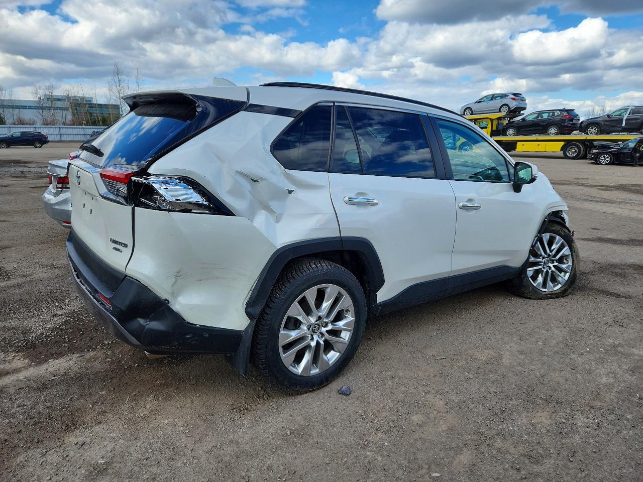 2019 Toyota Rav4 Limited White vin: 2T3D1RFV6KW008804