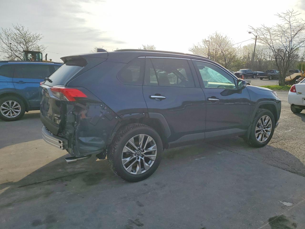 2019 Toyota Rav4 Limited Синий vin: 2T3D1RFV6KW019351