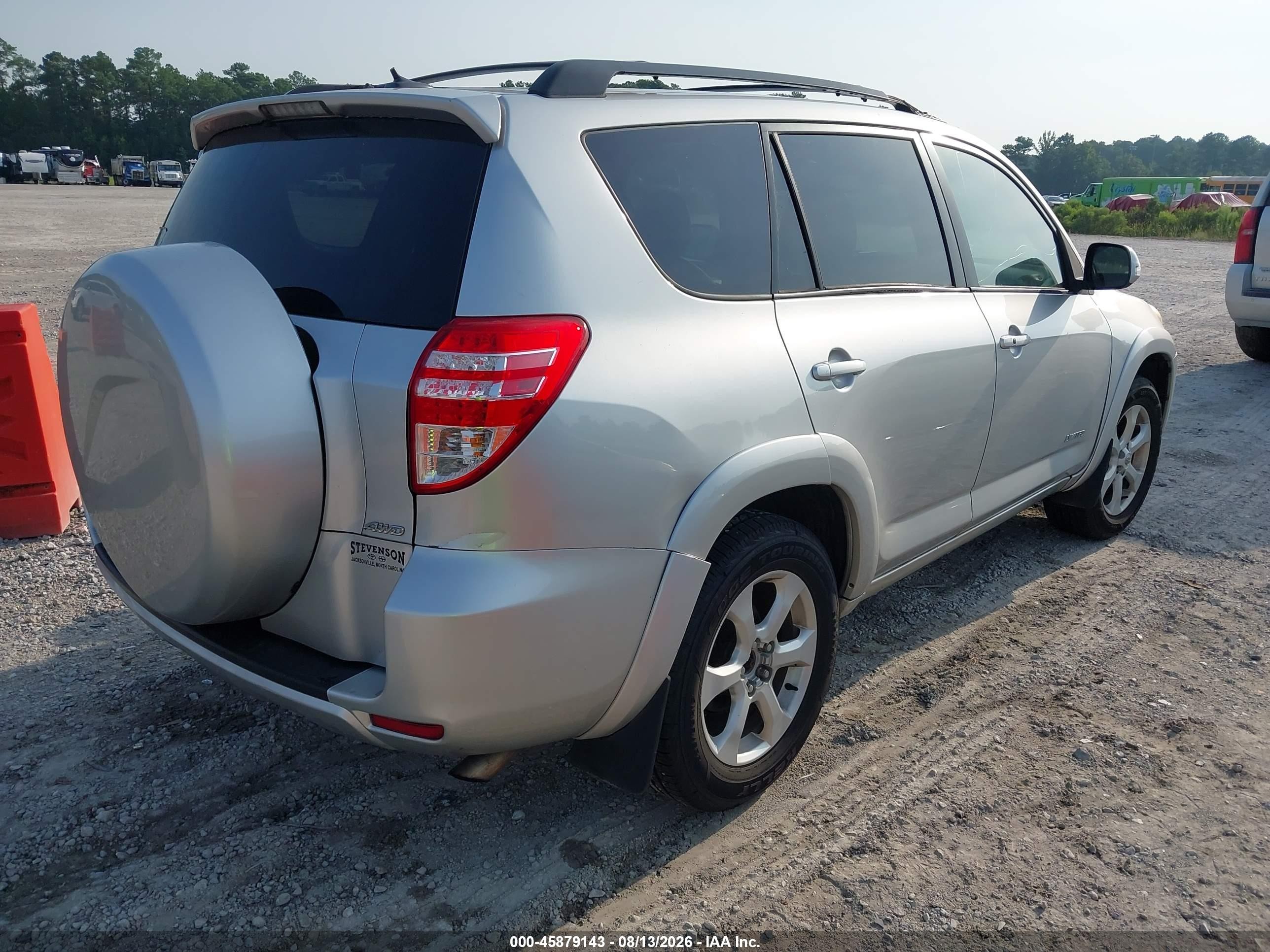 2010 Toyota Rav4 Limited Silver vin: 2T3DF4DV0AW029959