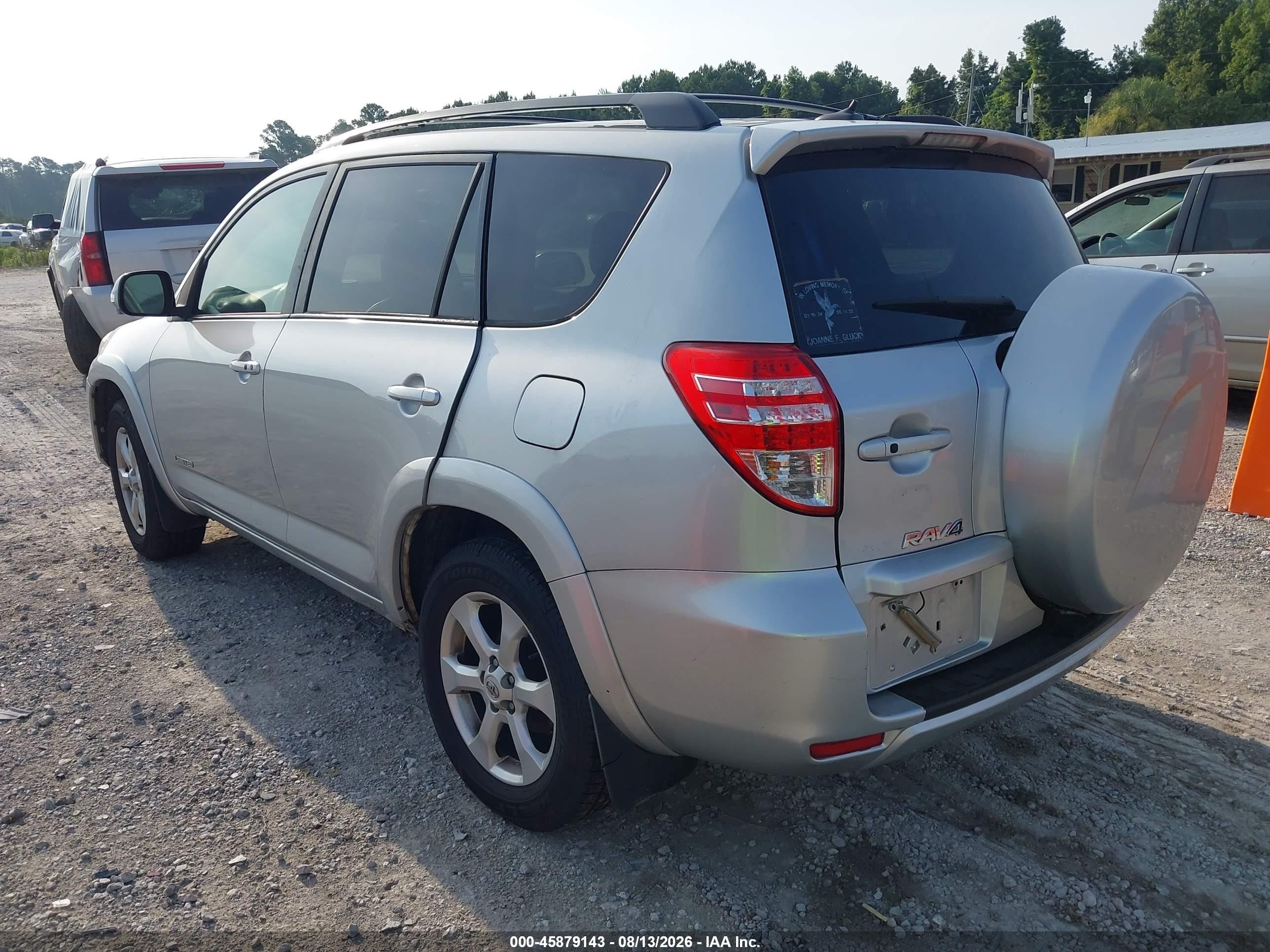 2010 Toyota Rav4 Limited Silver vin: 2T3DF4DV0AW029959