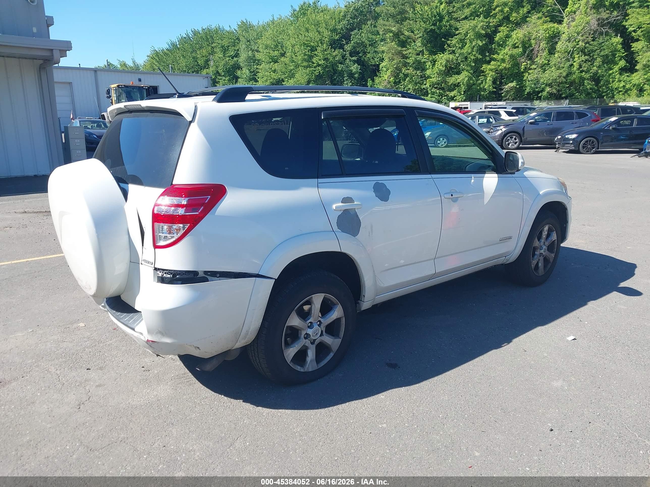 2012 Toyota Rav4 Limited White vin: 2T3DF4DV0CW199922