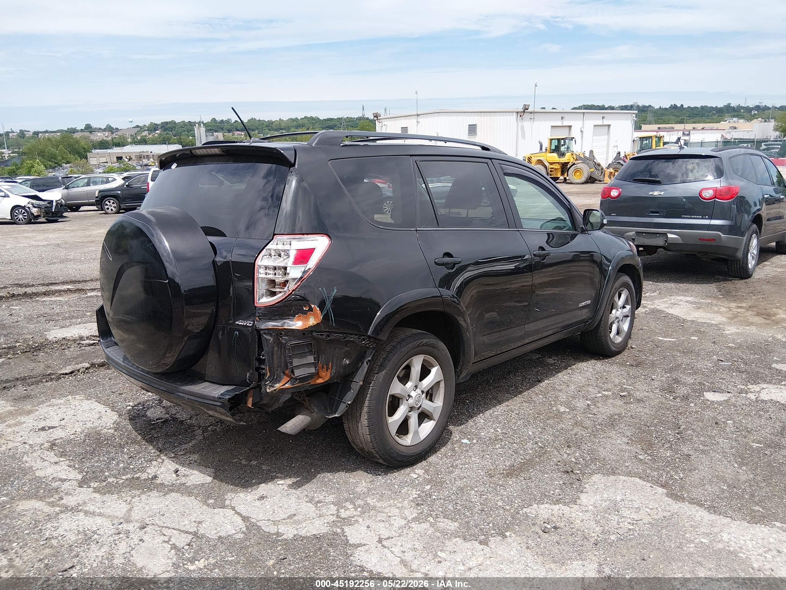 2012 Toyota Rav4 Limited Black vin: 2T3DF4DV0CW211776