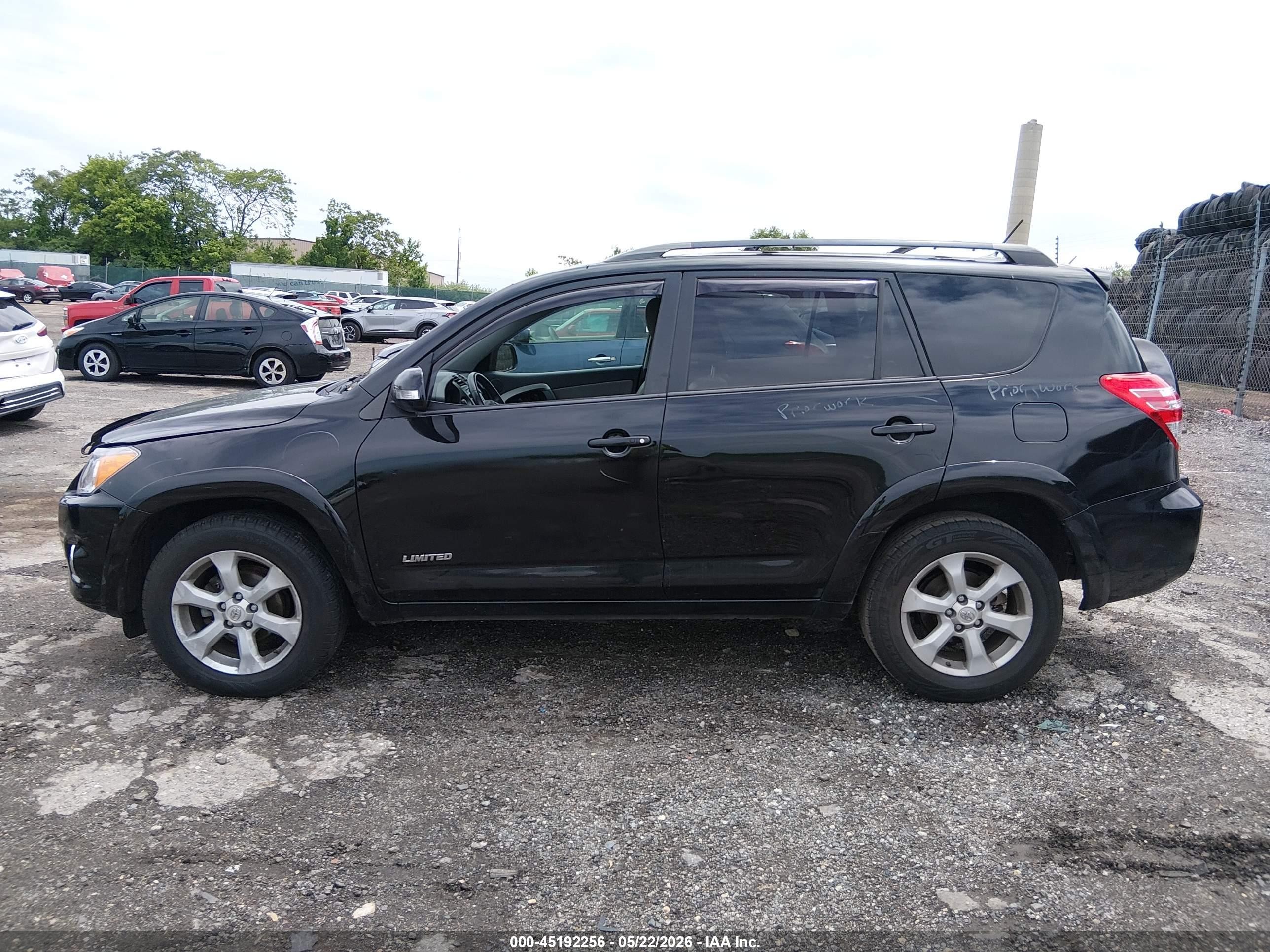 2012 Toyota Rav4 Limited Black vin: 2T3DF4DV0CW211776