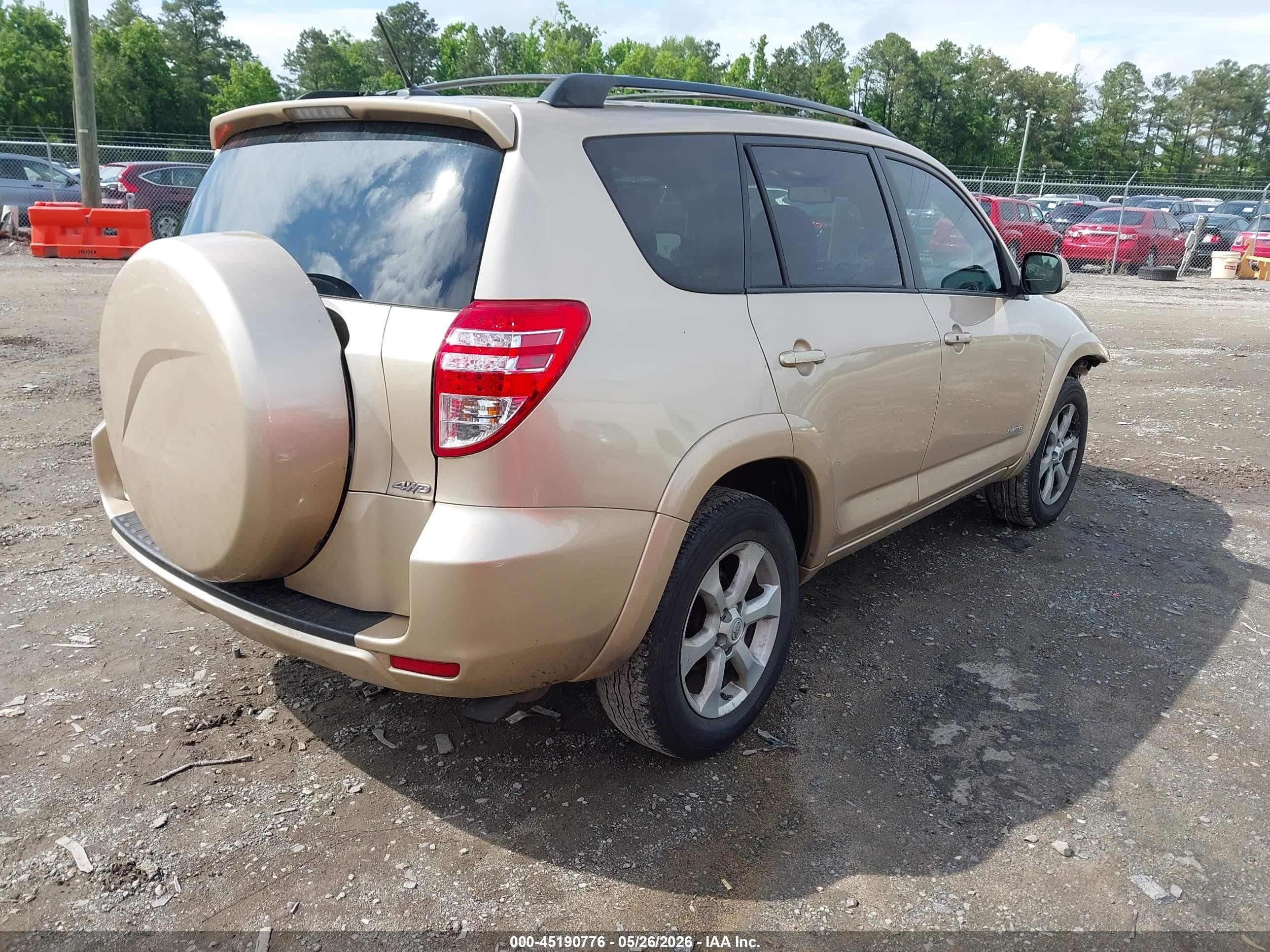 2012 Toyota Rav4 Limited Tan vin: 2T3DF4DV0CW232207