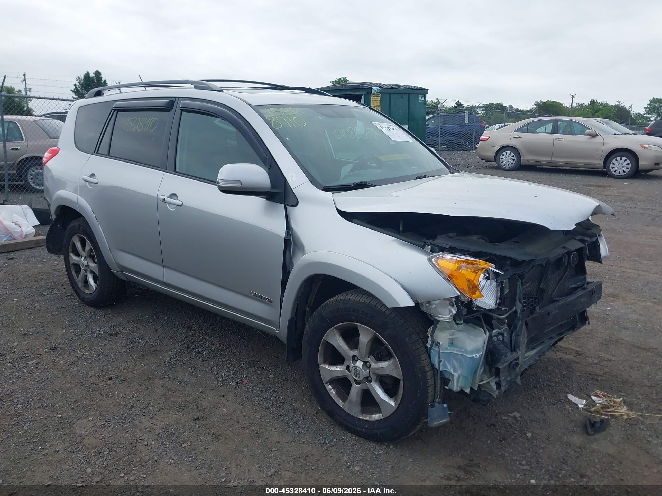 2010 Toyota Rav4 Limited Silver vin: 2T3DF4DV1AW050531