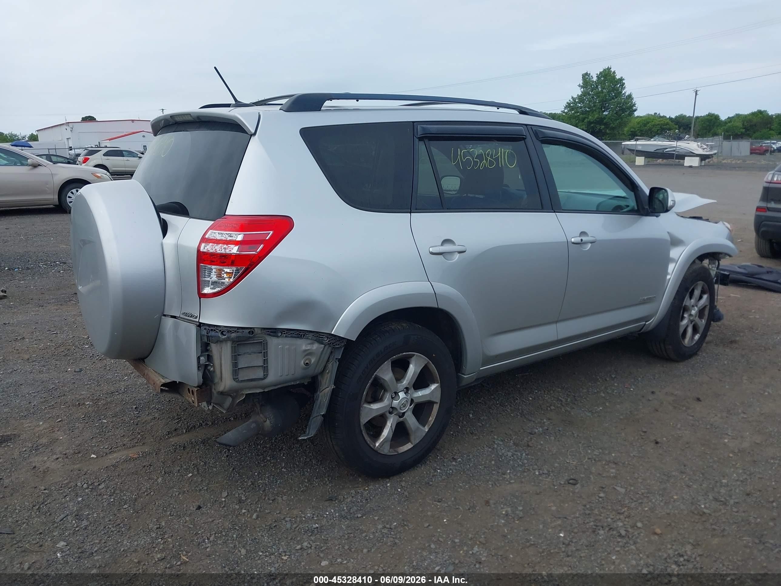 2010 Toyota Rav4 Limited Silver vin: 2T3DF4DV1AW050531