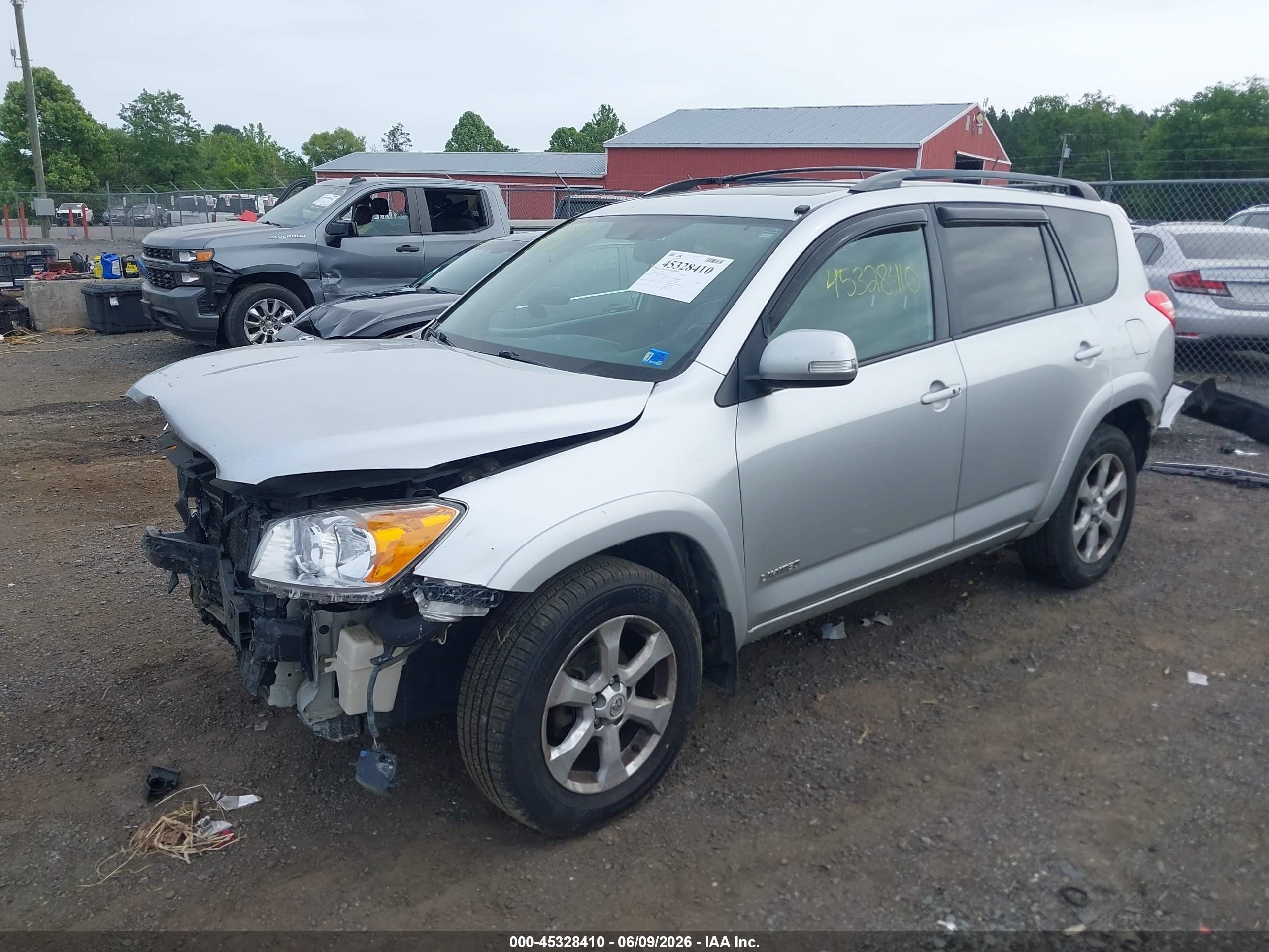 2010 Toyota Rav4 Limited Silver vin: 2T3DF4DV1AW050531