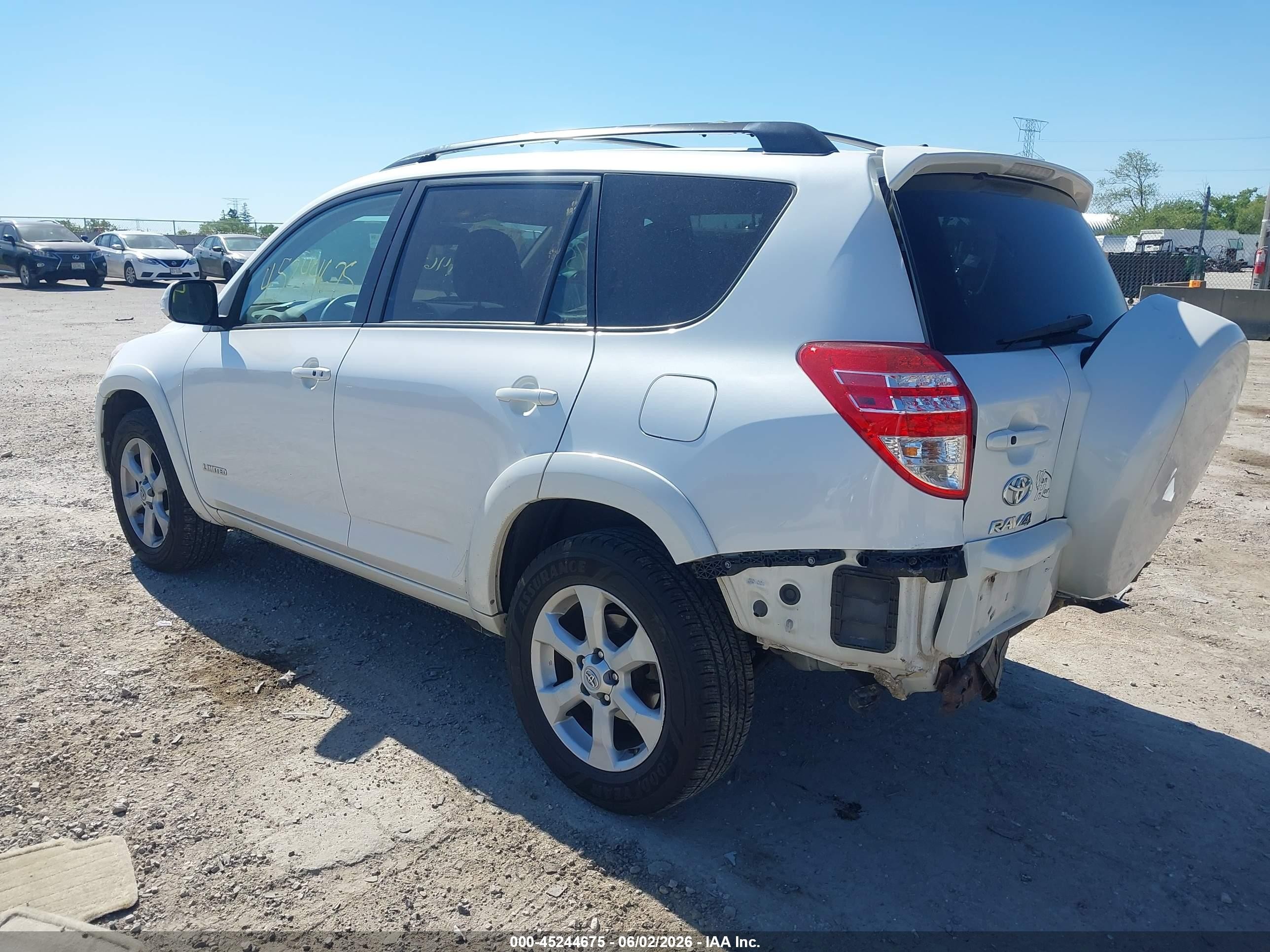 2012 Toyota Rav4 Limited White vin: 2T3DF4DV1CW204299