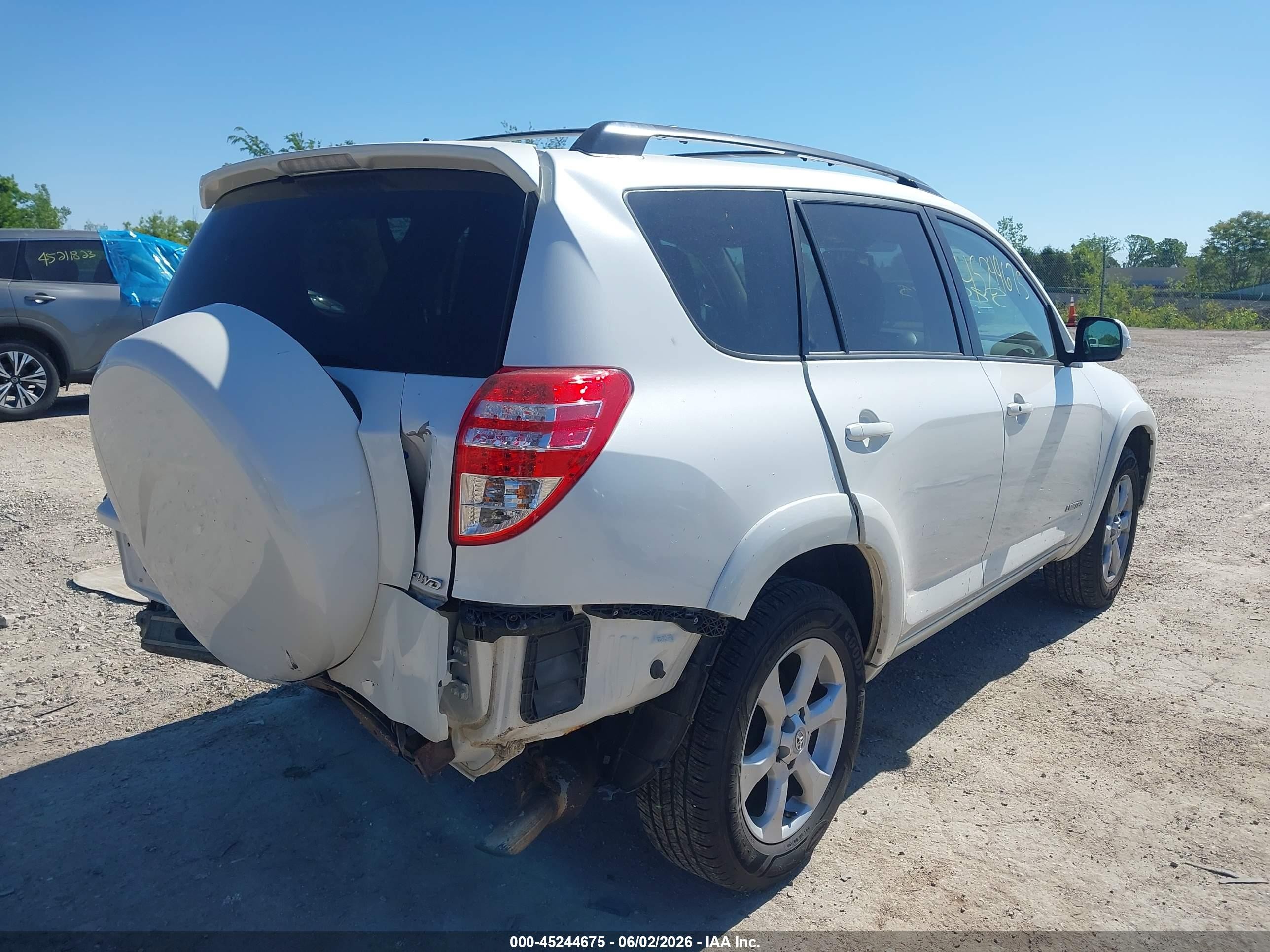 2012 Toyota Rav4 Limited White vin: 2T3DF4DV1CW204299