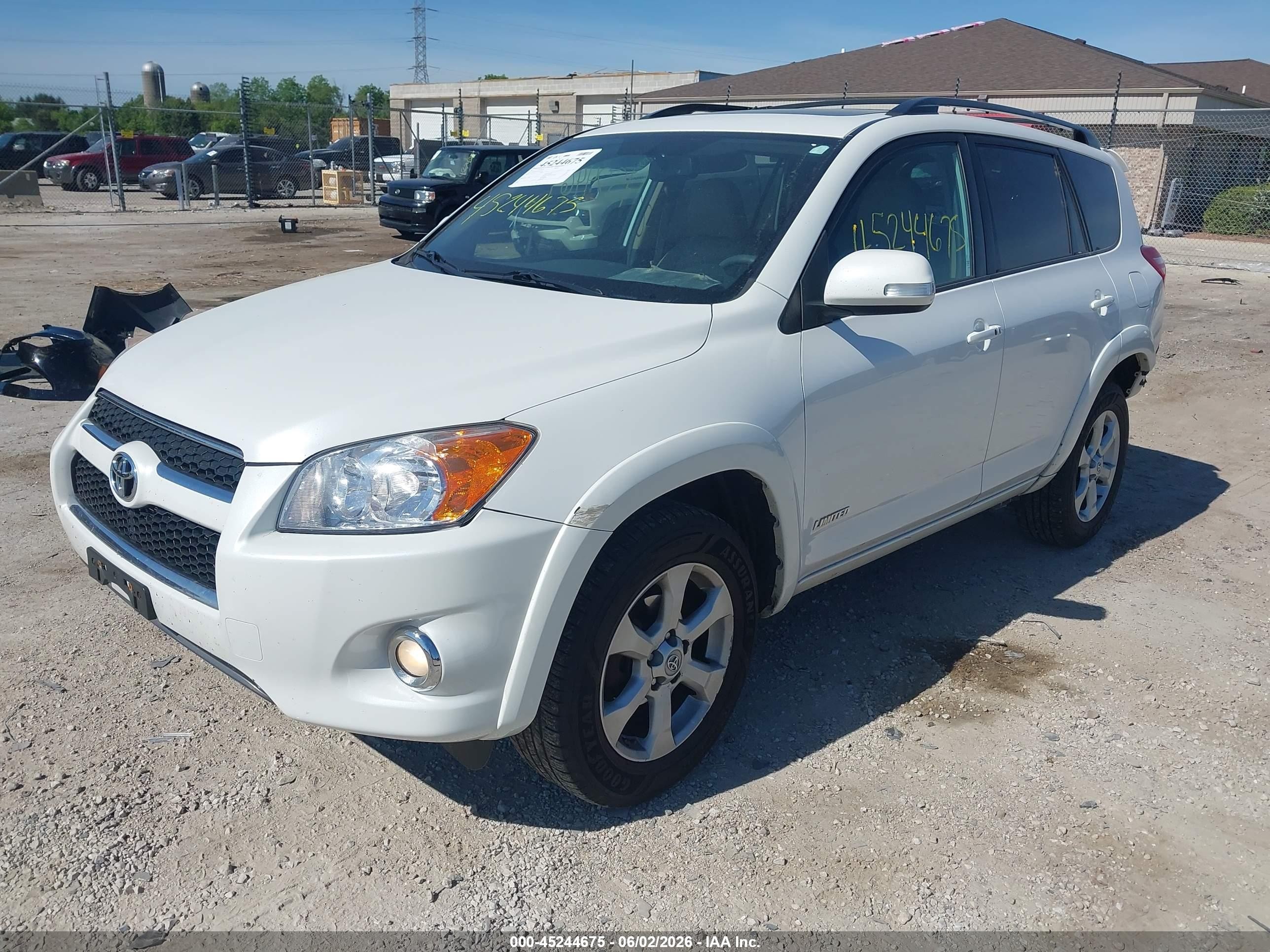 2012 Toyota Rav4 Limited White vin: 2T3DF4DV1CW204299