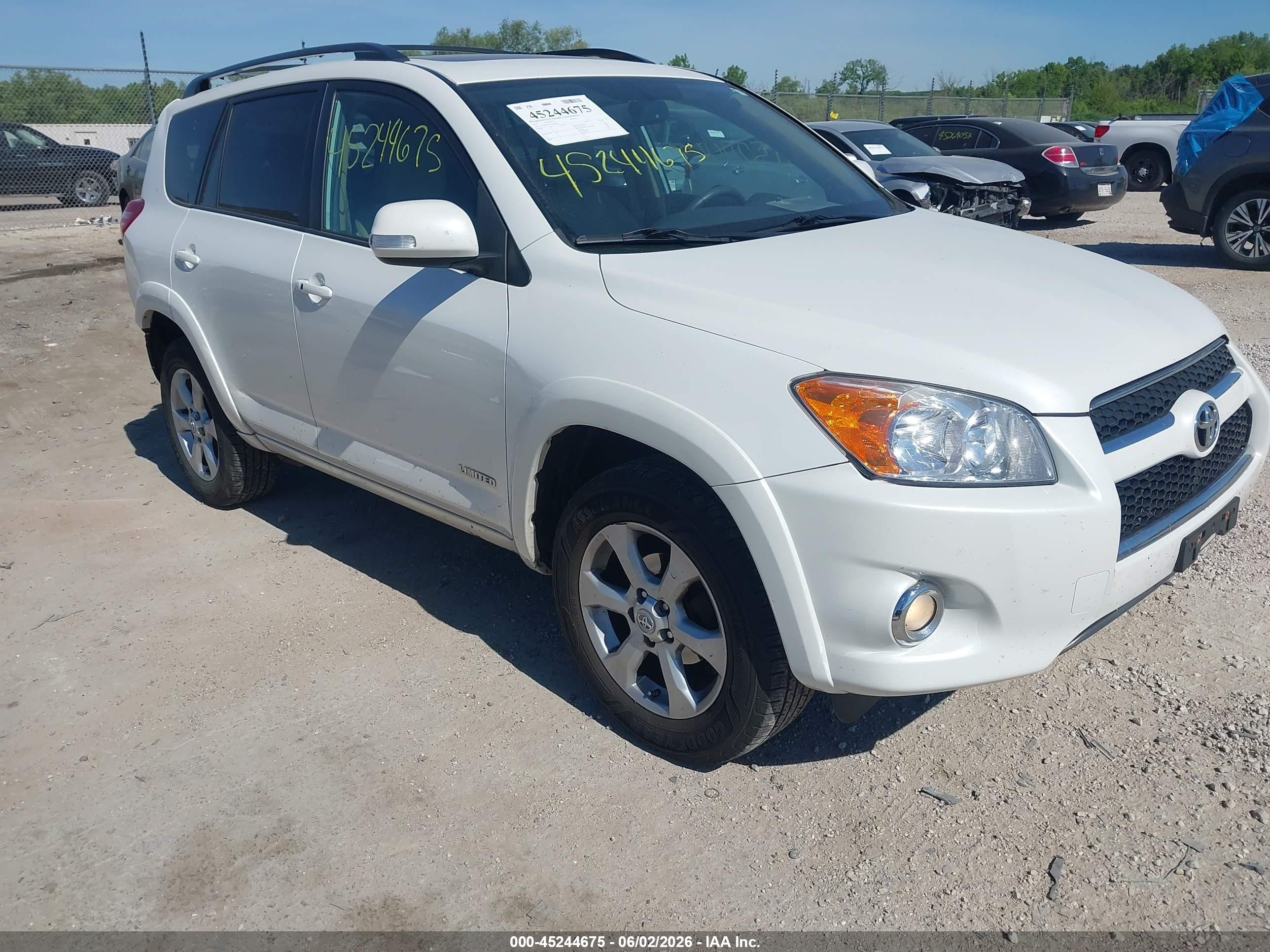 2012 Toyota Rav4 Limited White vin: 2T3DF4DV1CW204299