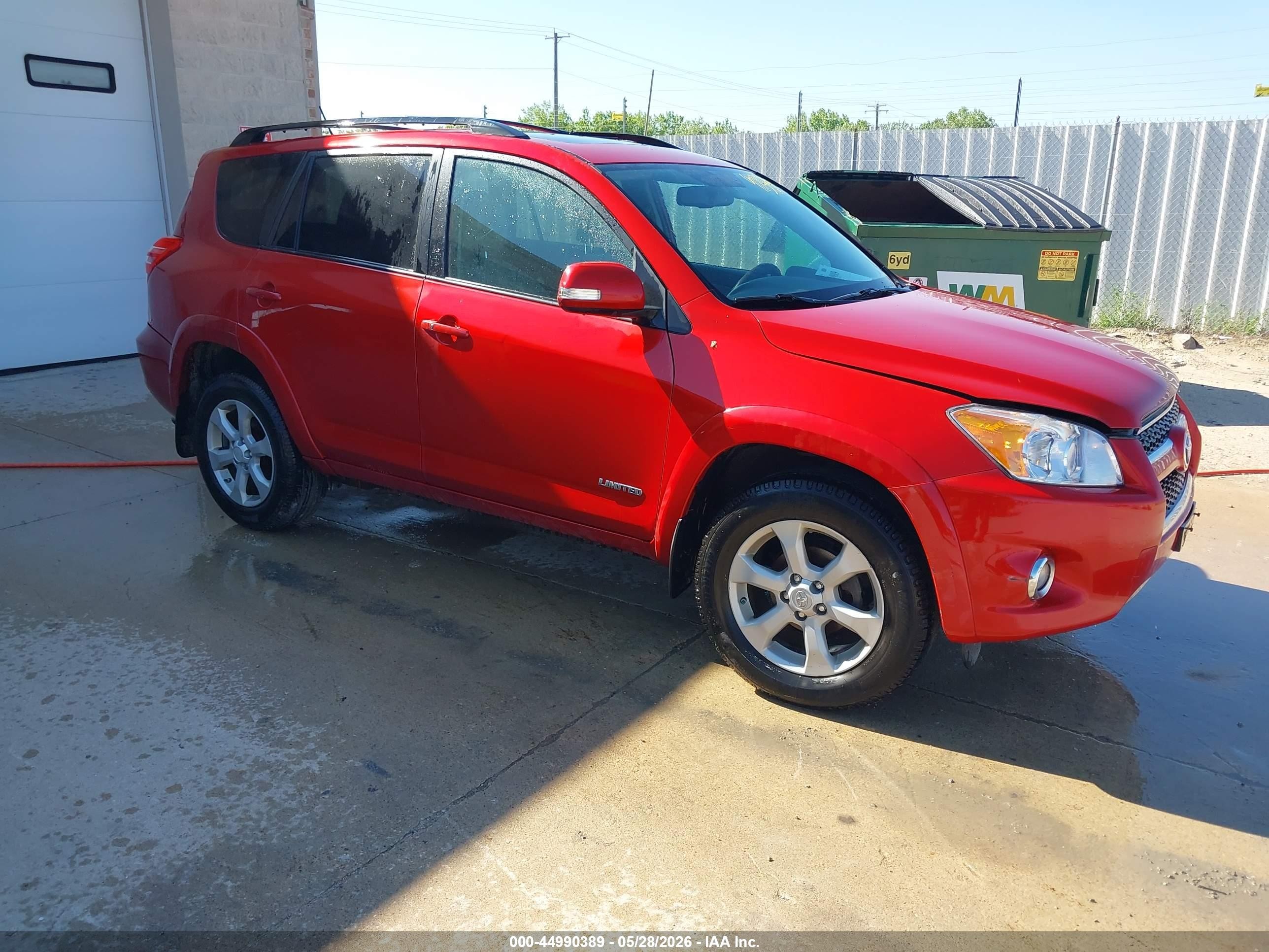 2012 Toyota Rav4 Limited Red vin: 2T3DF4DV1CW254801