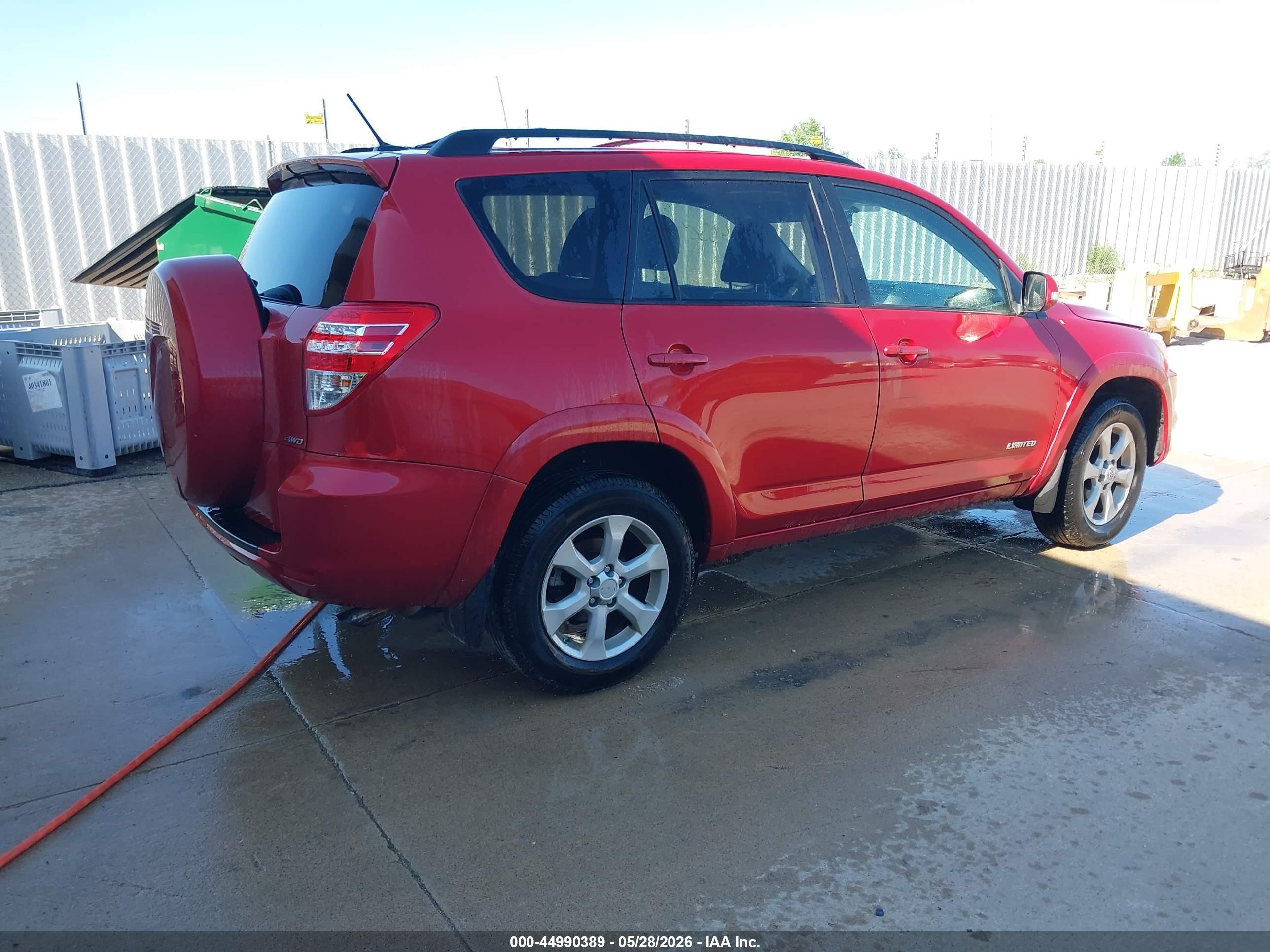 2012 Toyota Rav4 Limited Red vin: 2T3DF4DV1CW254801