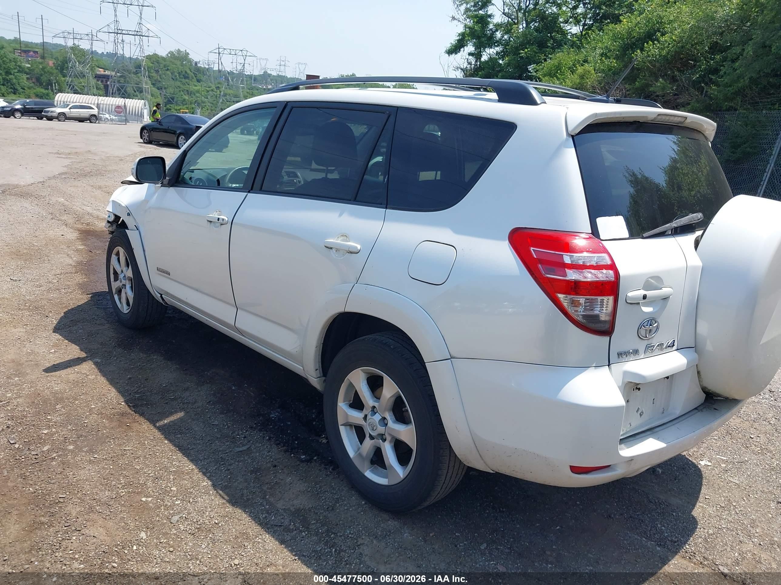 2010 Toyota Rav4 Limited White vin: 2T3DF4DV2AW042230